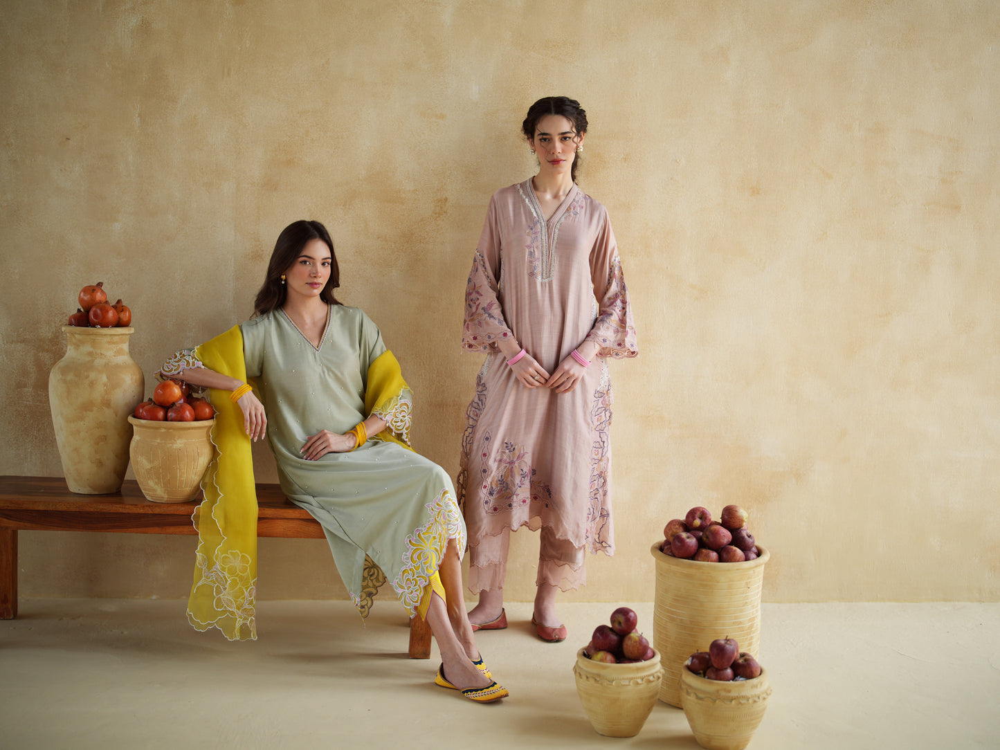 DUSTY ROSE KURTA SET