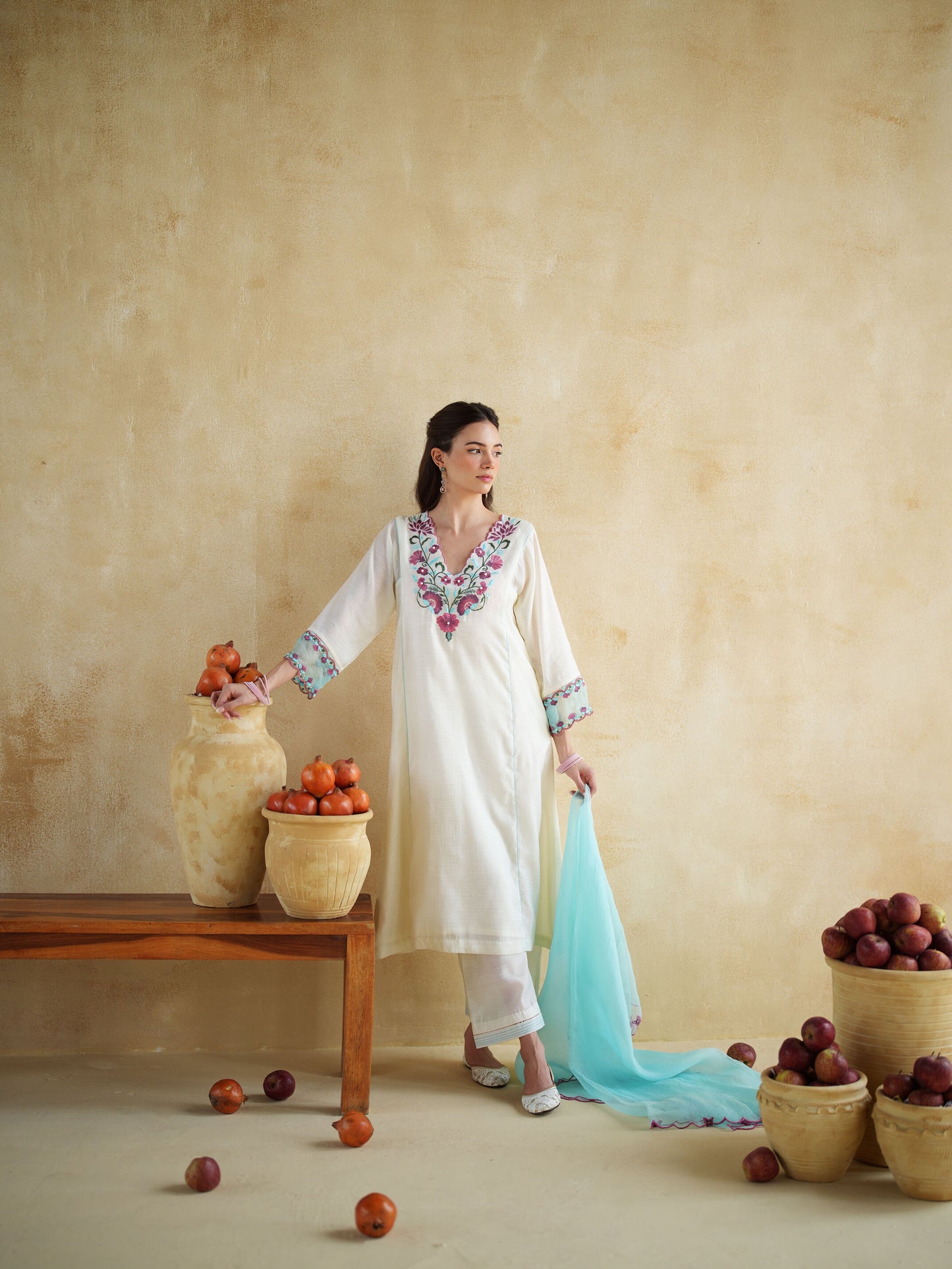 ALMOND KURTA SET