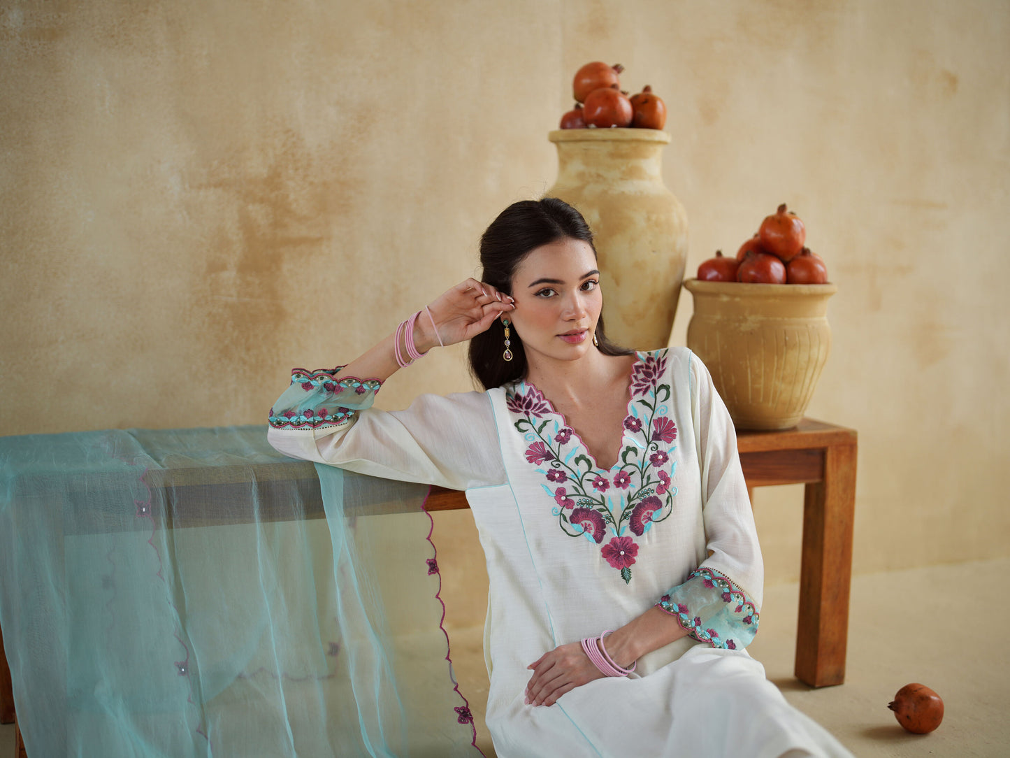 ALMOND KURTA SET