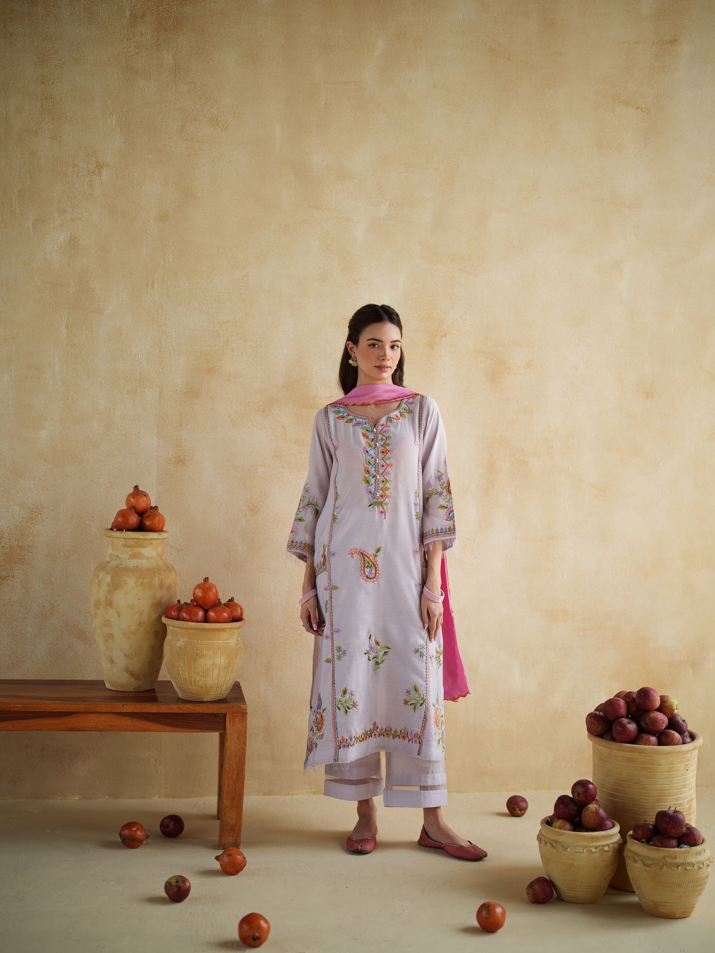 LAVENDER KURTA SET