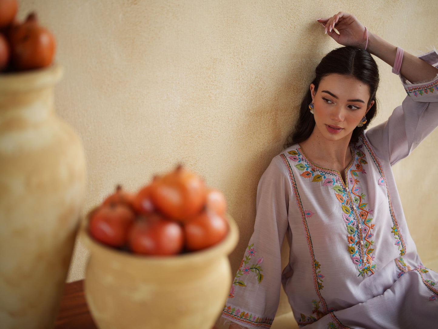 LAVENDER KURTA SET