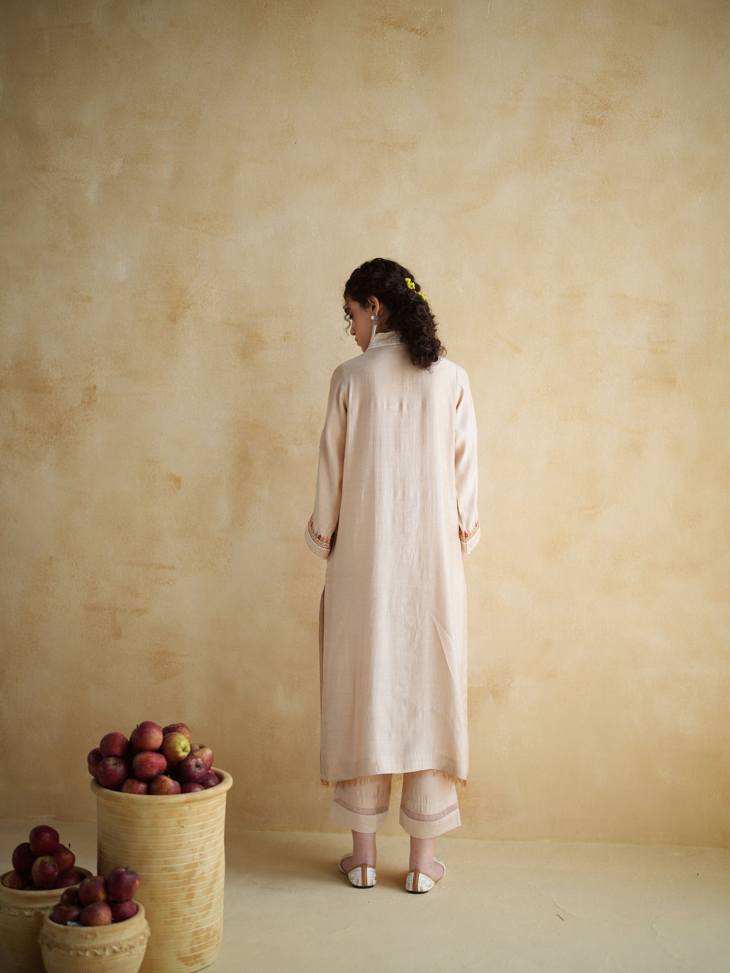 NUDE BLUSH KURTA SET