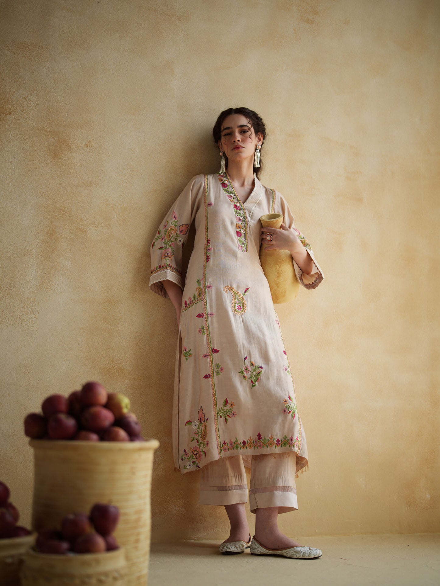 NUDE BLUSH KURTA SET