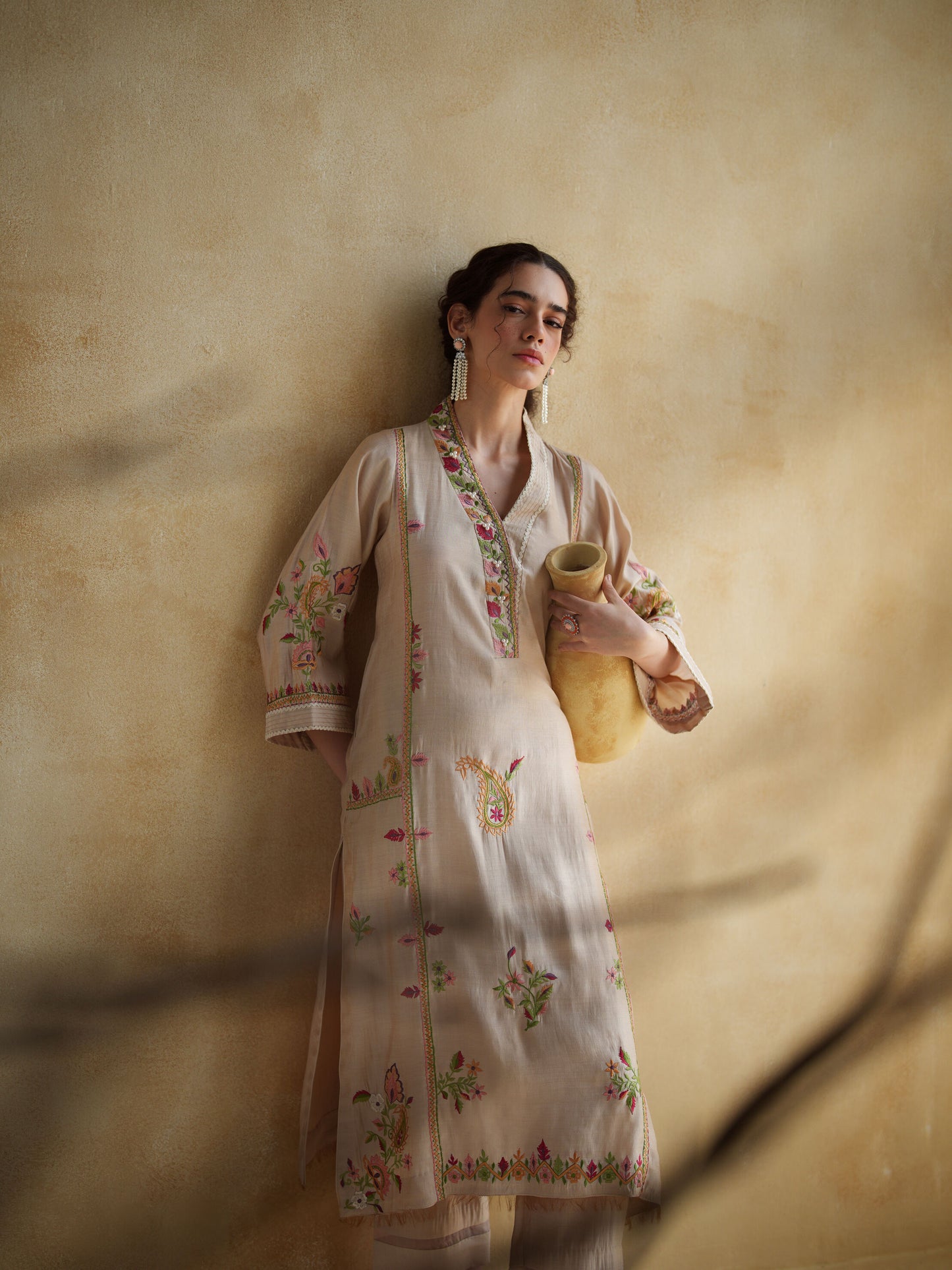NUDE BLUSH KURTA SET