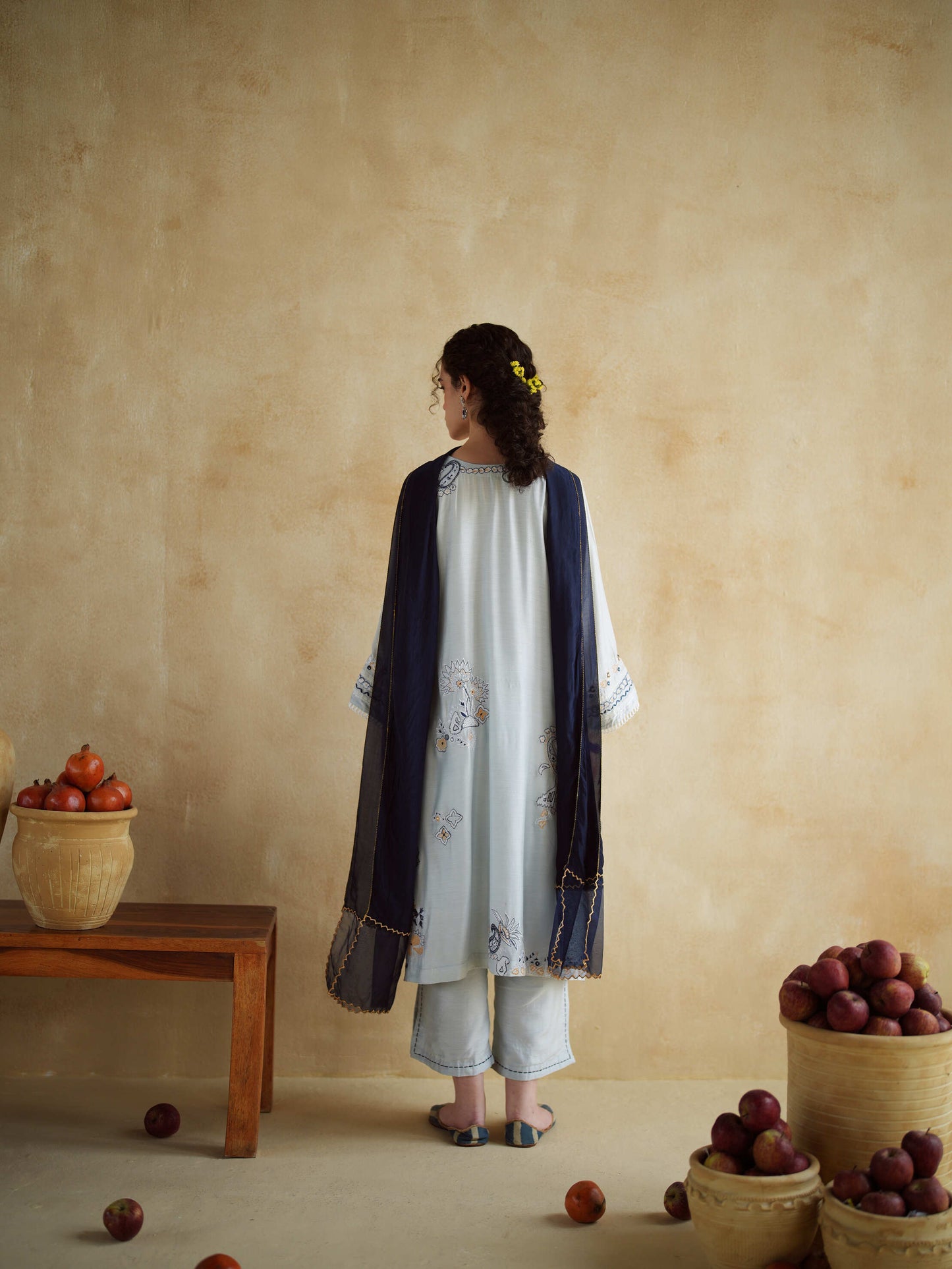DOVE BLUE KURTA SET