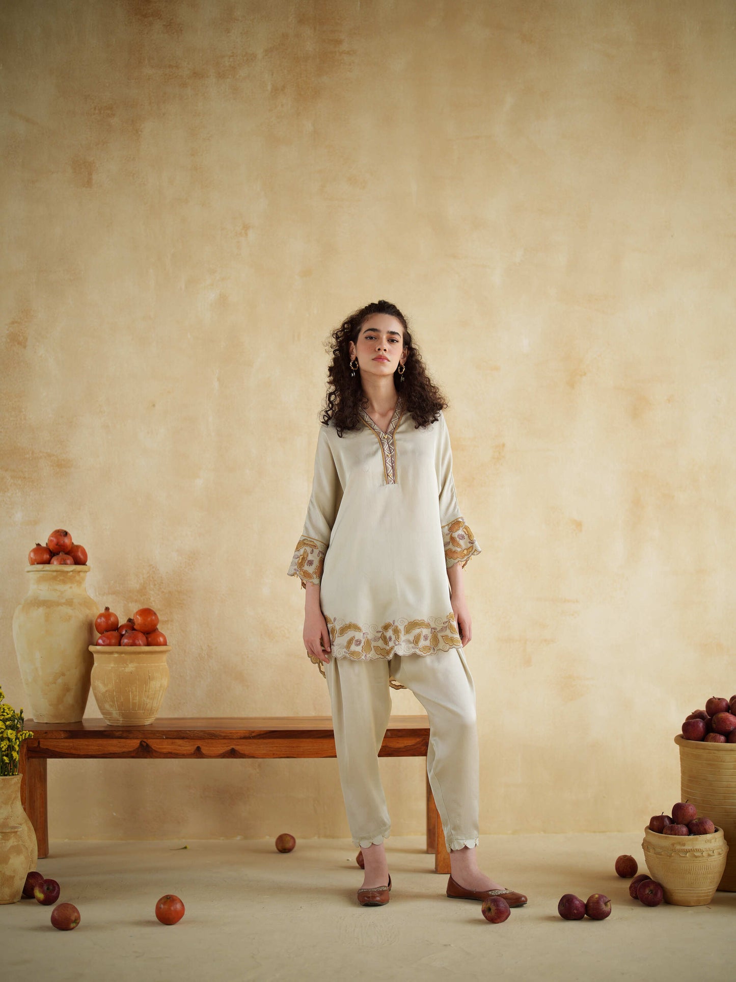 IVORY CARAMEL CO-ORD SET