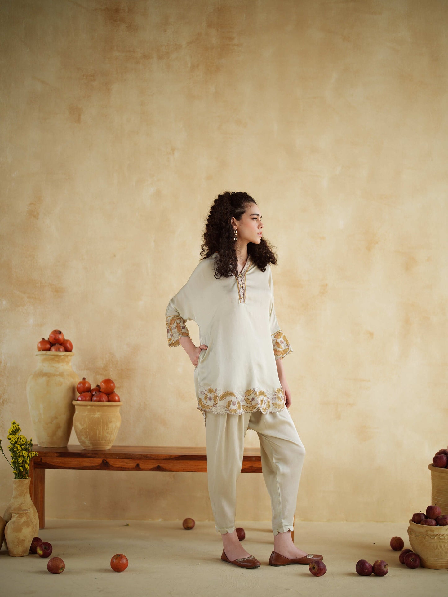 IVORY CARAMEL CO-ORD SET