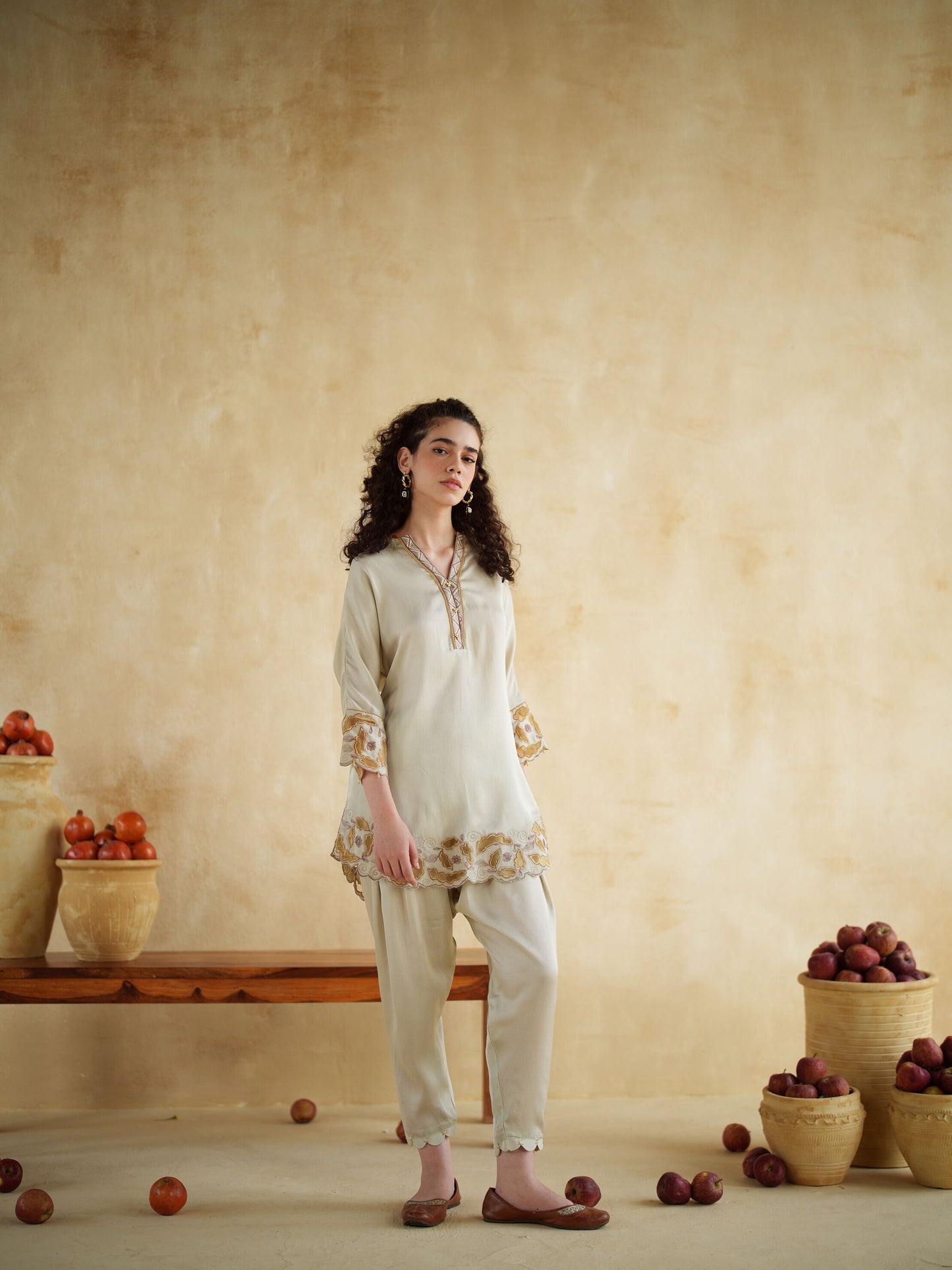 IVORY CARAMEL CO-ORD SET