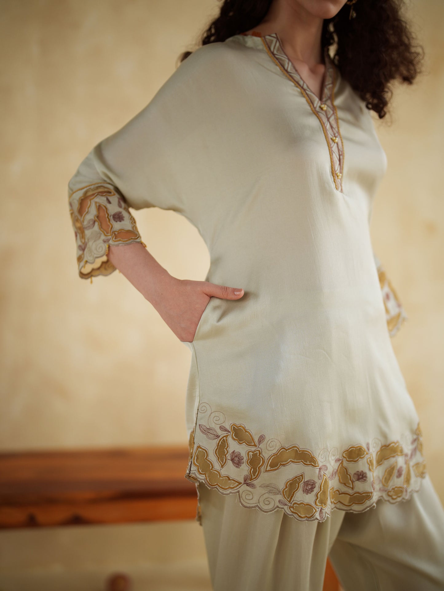 IVORY CARAMEL CO-ORD SET