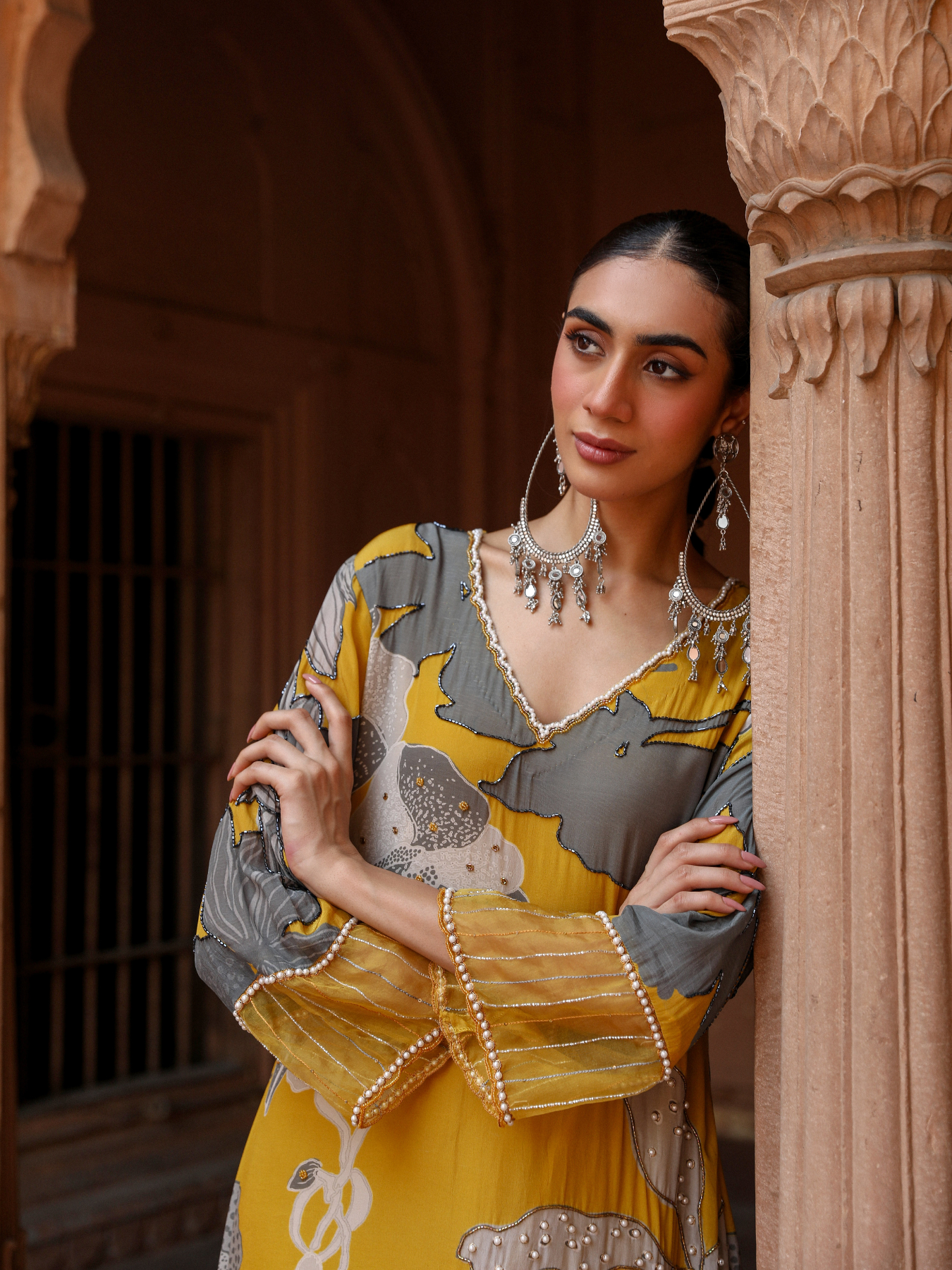 Ochre A line Suit Set
