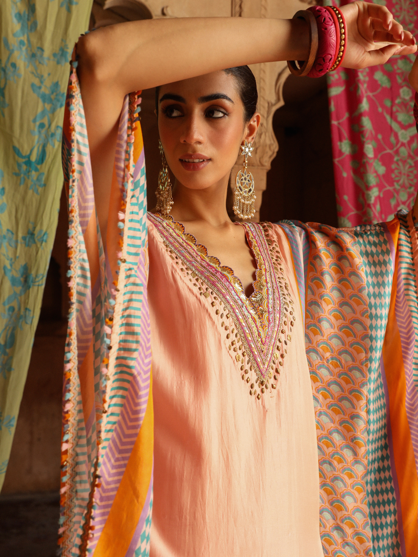 Peach Kaftan