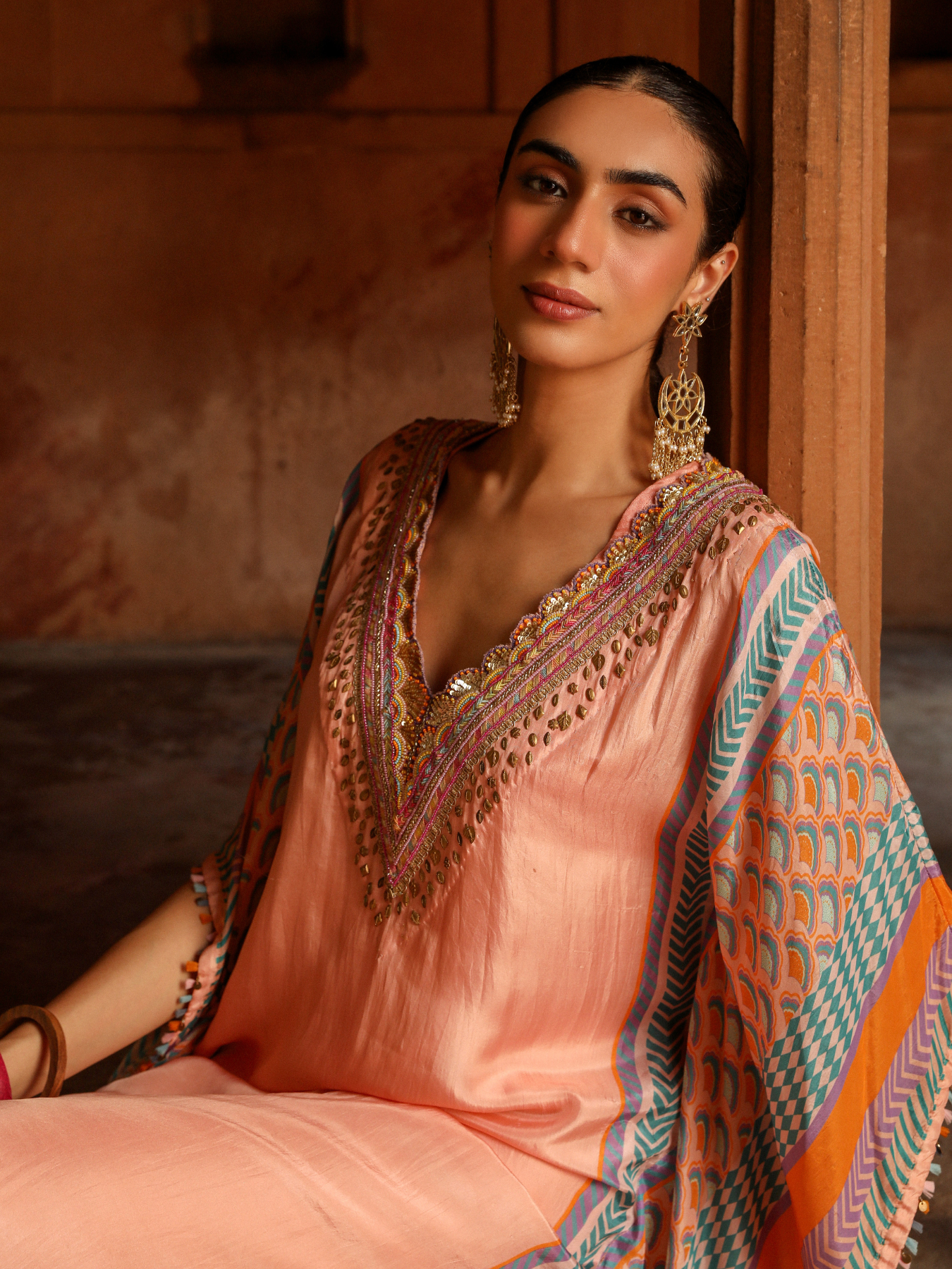 Peach Kaftan
