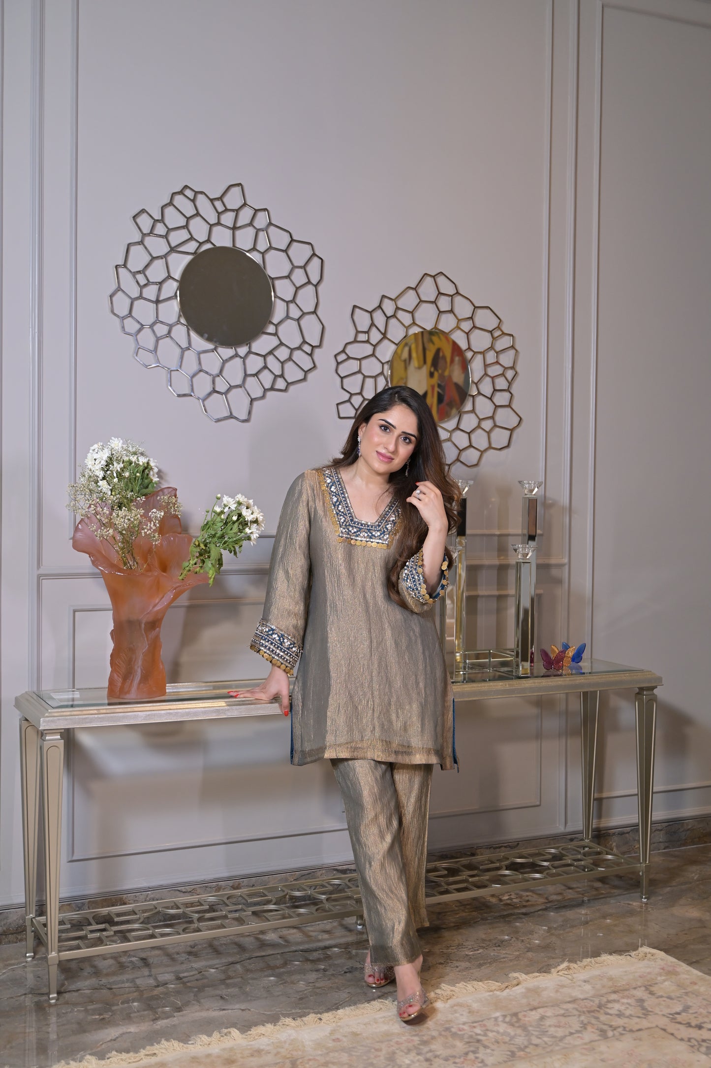 Zari Mehfil Co-ord Set
