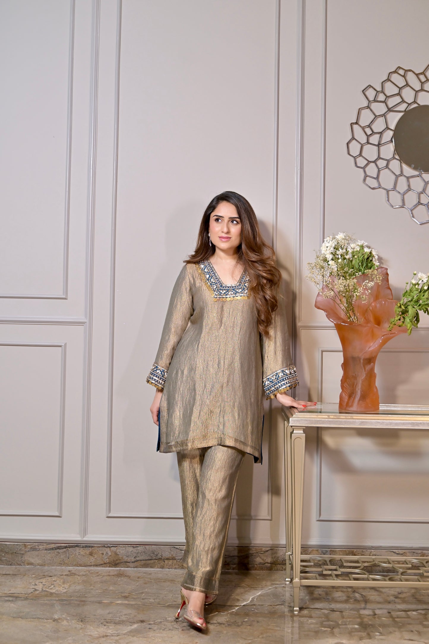 Zari Mehfil Co-ord Set