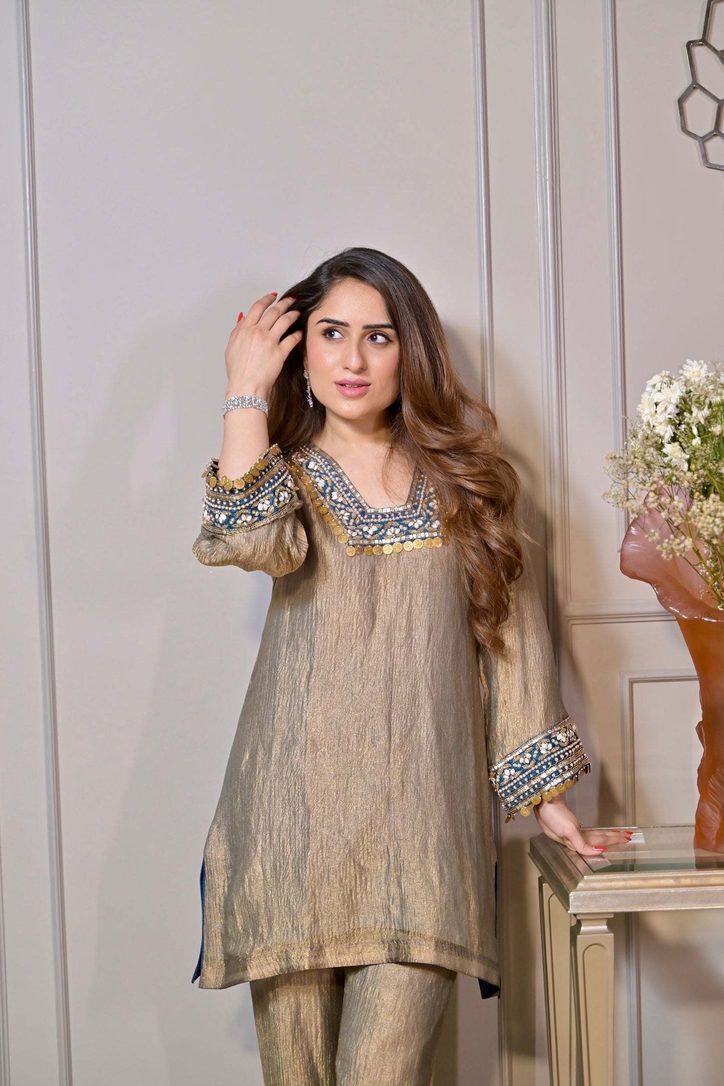 Zari Mehfil Co-ord Set