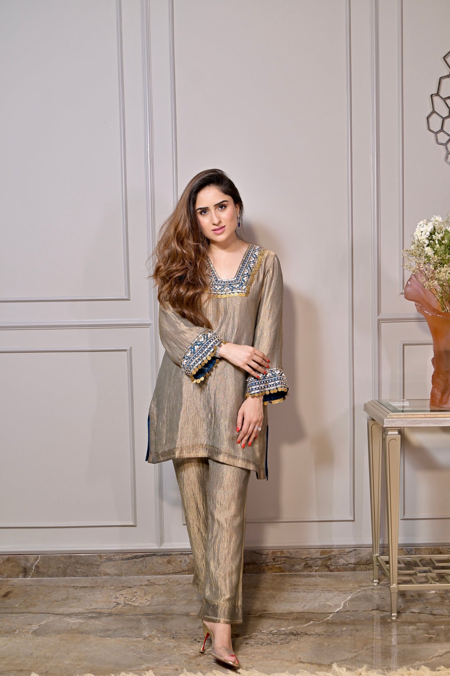 Zari Mehfil Co-ord Set