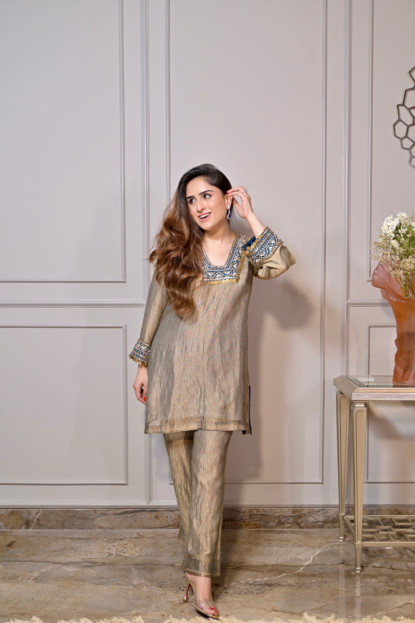 Zari Mehfil Co-ord Set