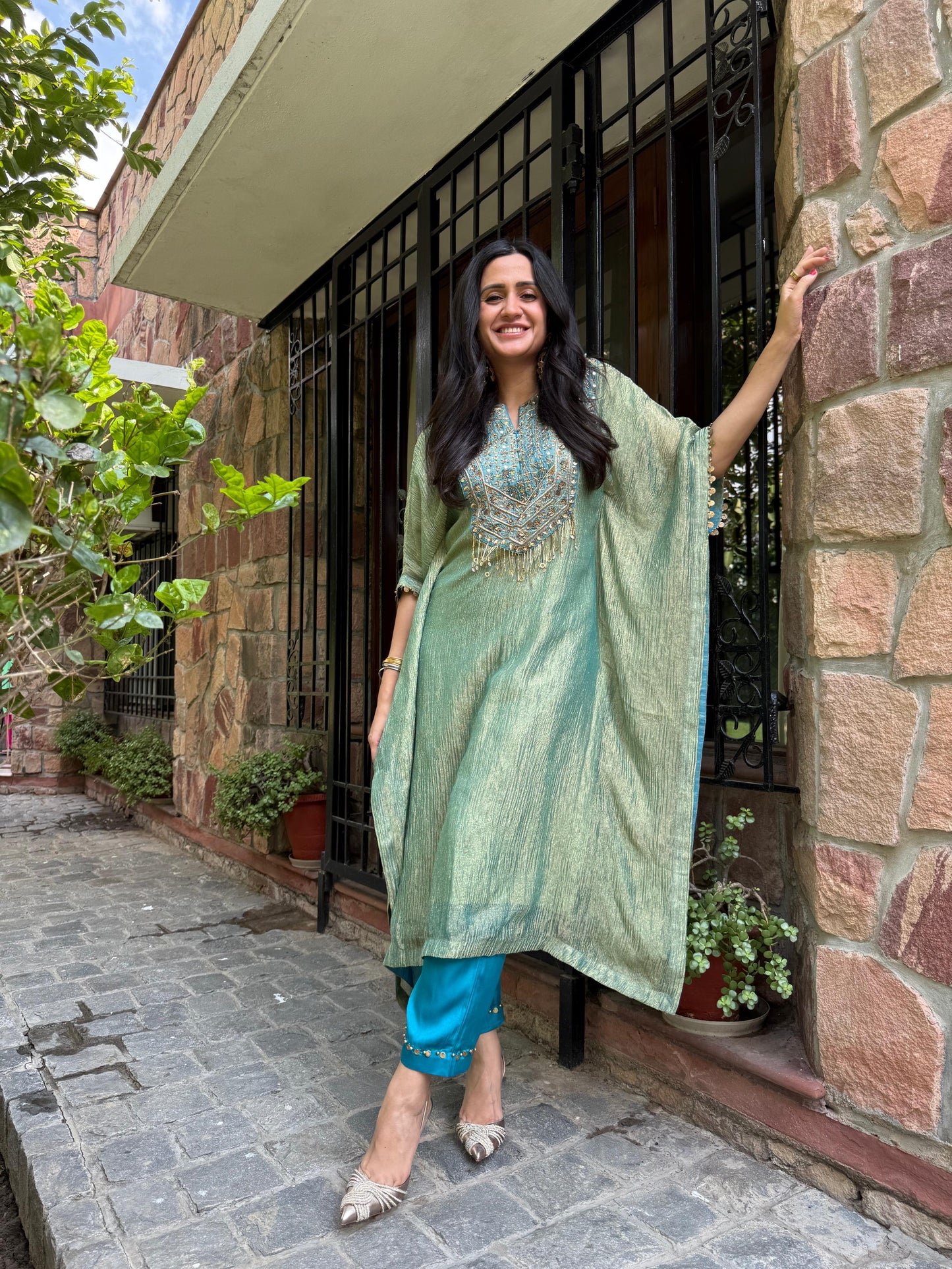 SAGE HAZE KAFTAN SET