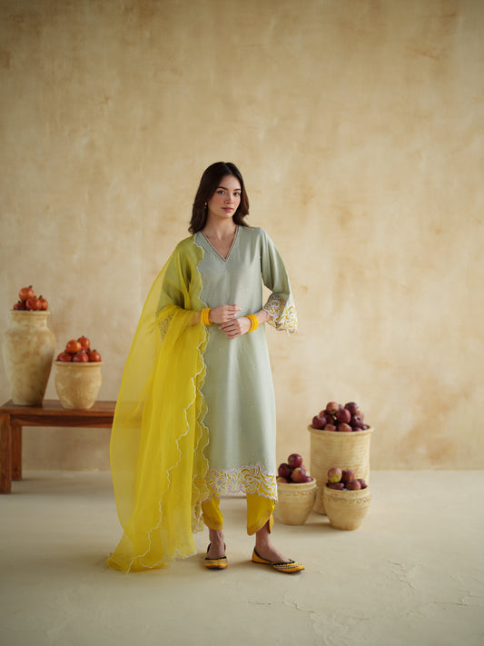 PISTACHIO KURTA SET