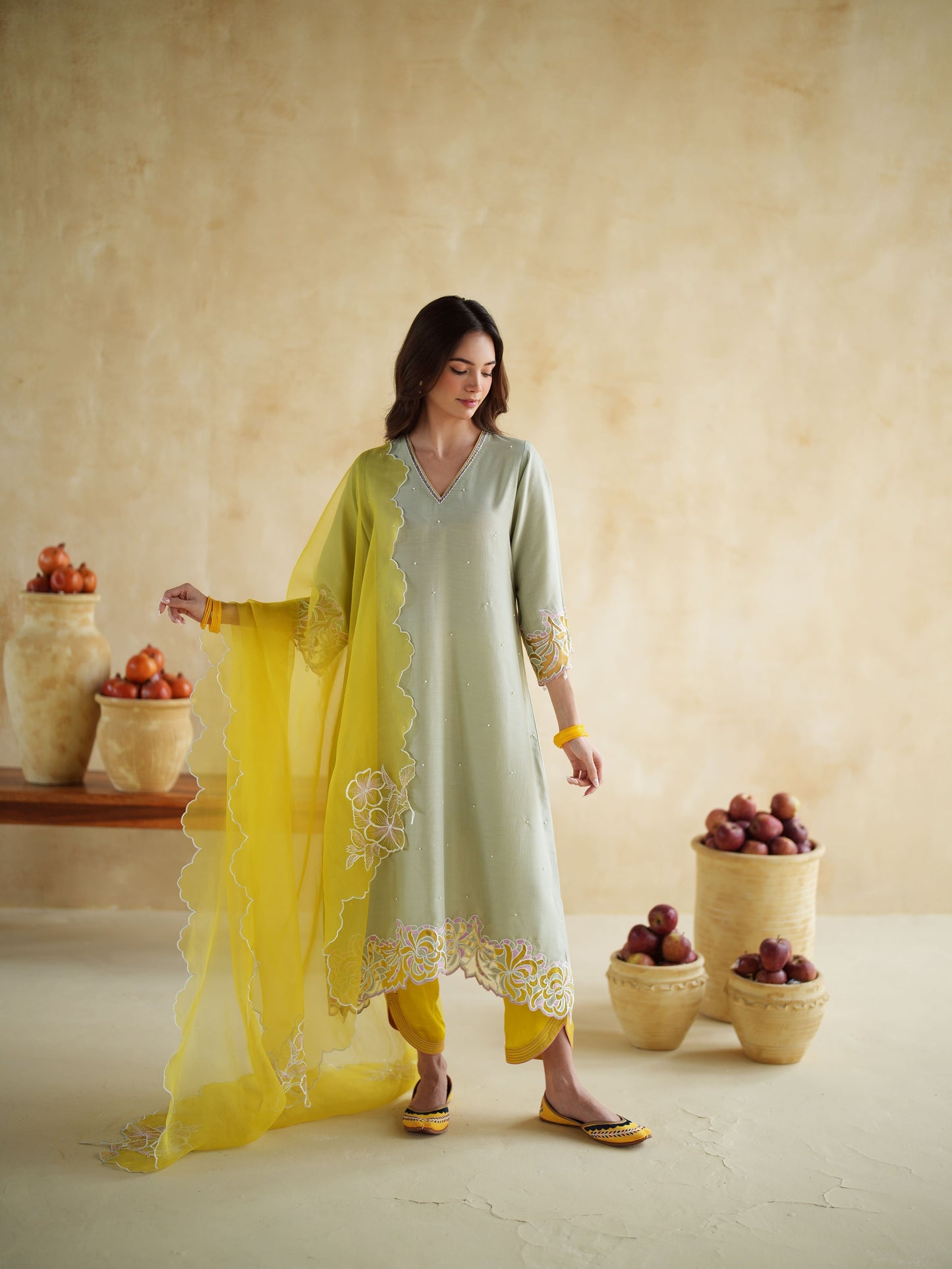 PISTACHIO KURTA SET