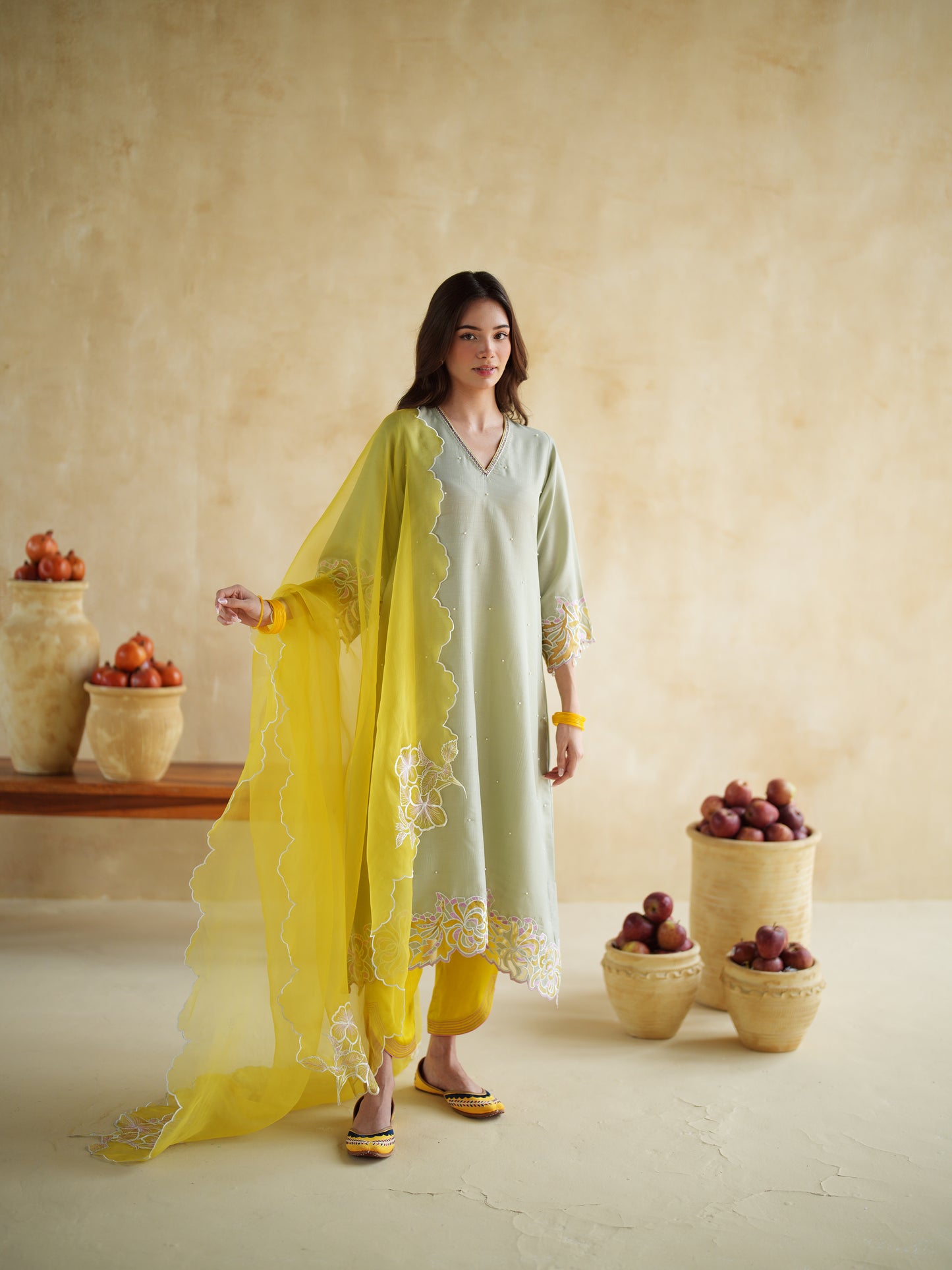PISTACHIO KURTA SET