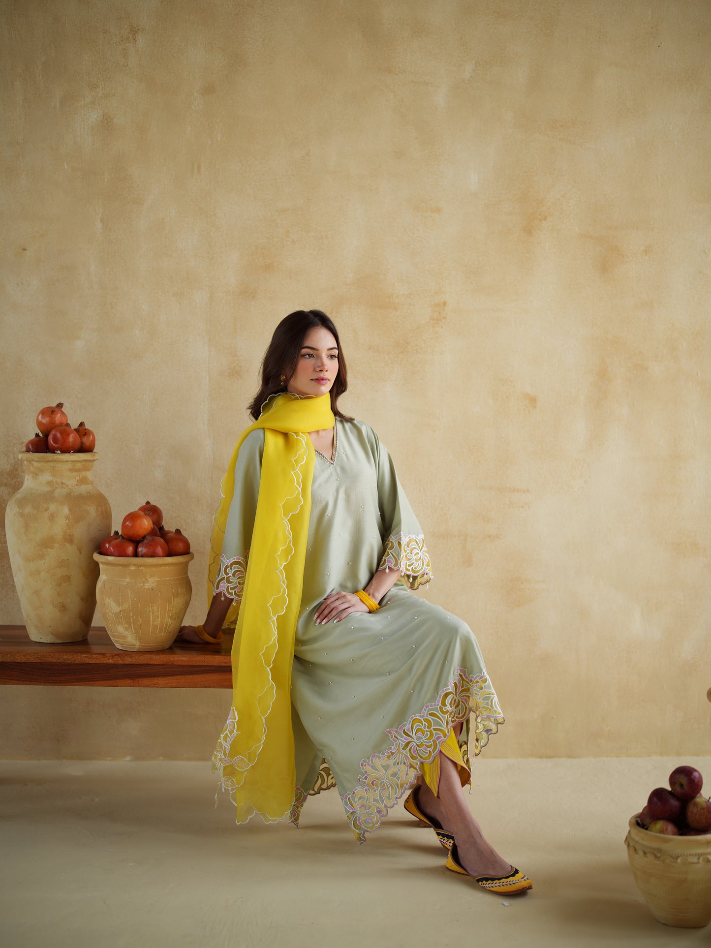PISTACHIO KURTA SET