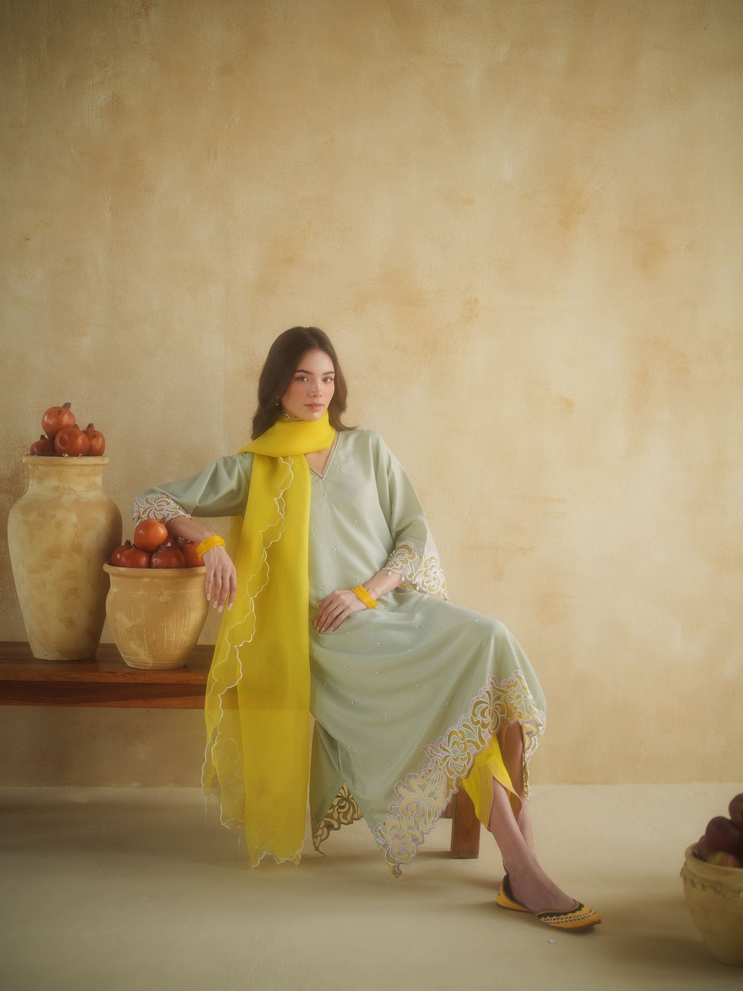 PISTACHIO KURTA SET