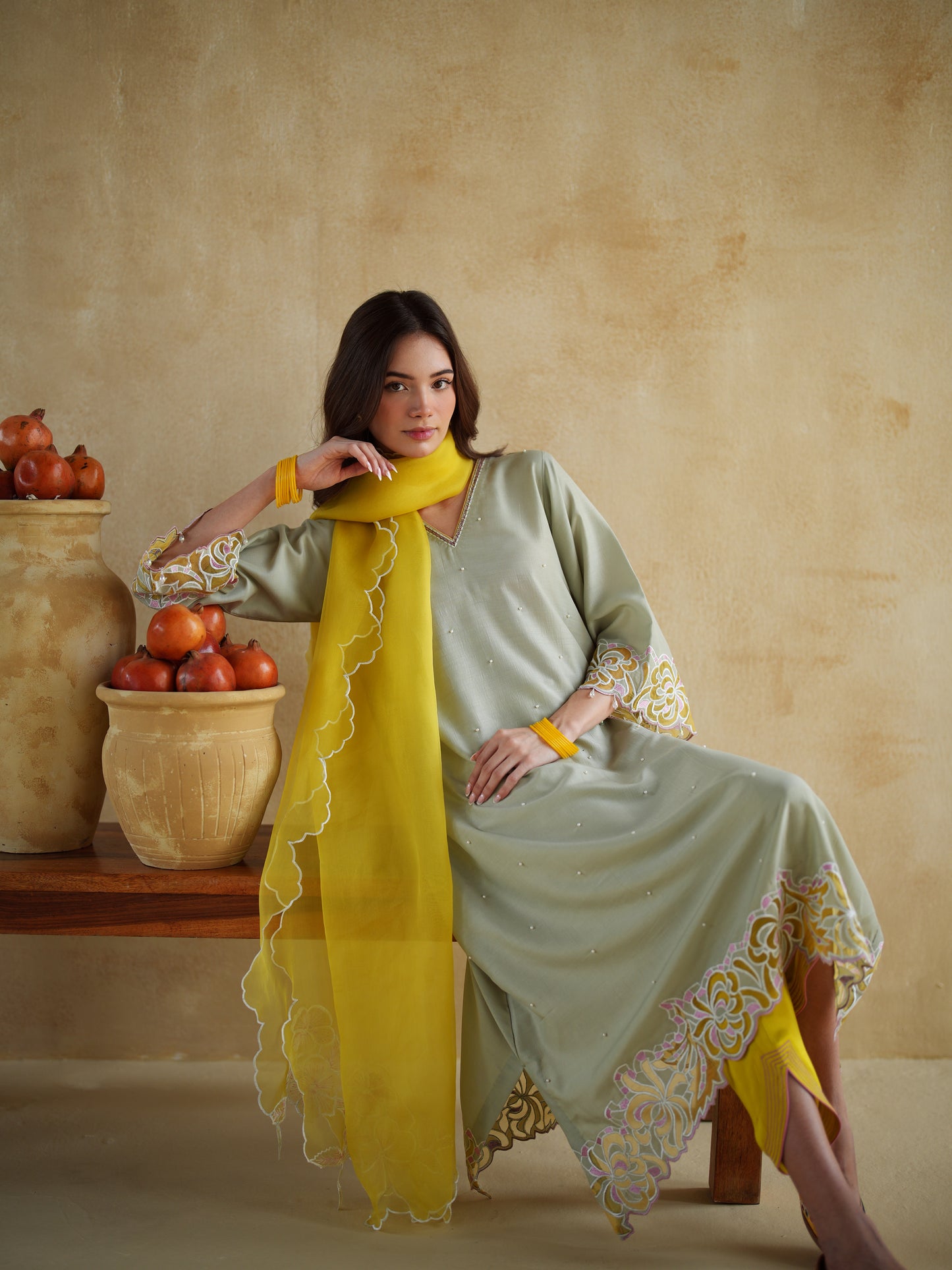 PISTACHIO KURTA SET