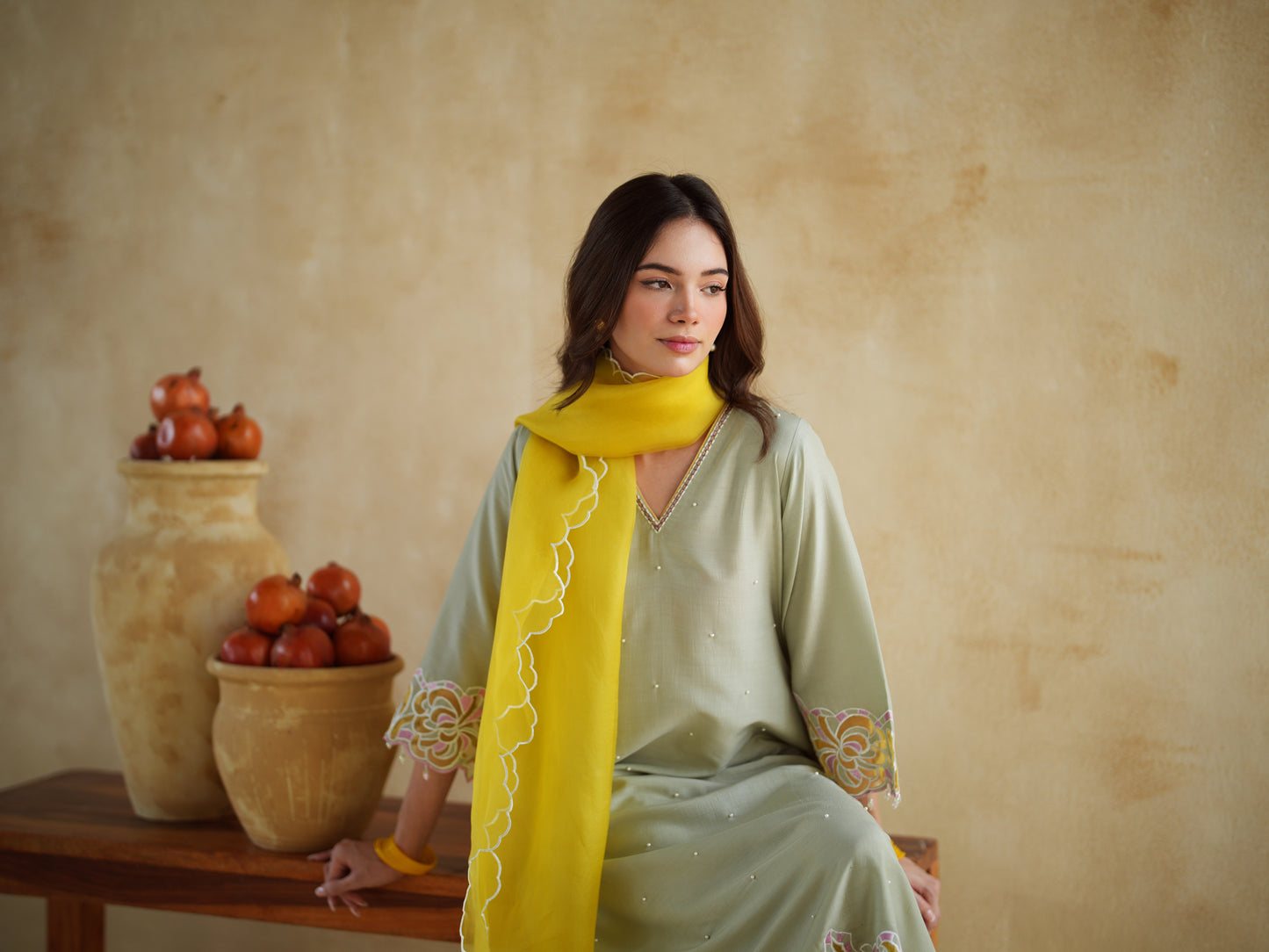 PISTACHIO KURTA SET