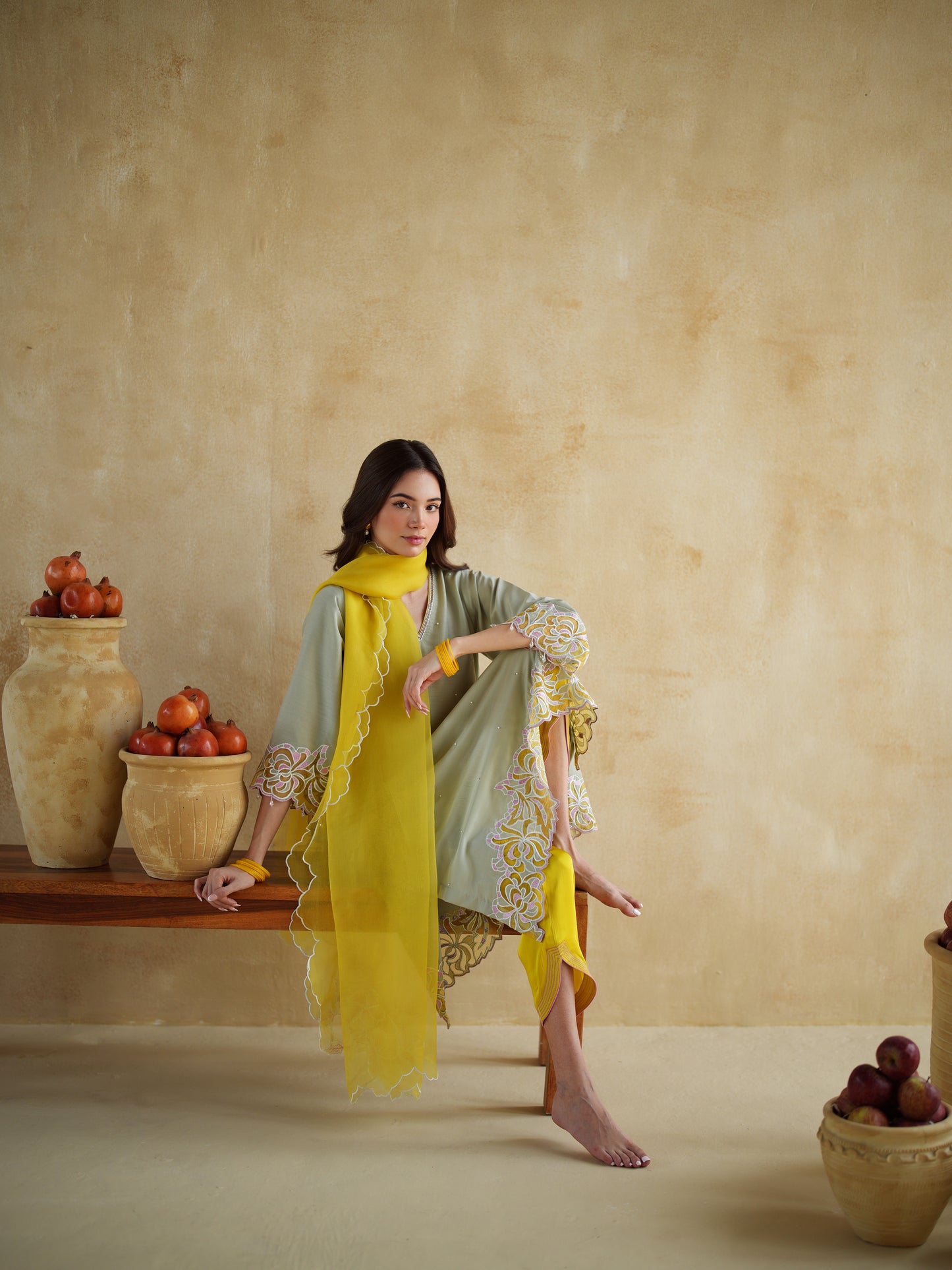 PISTACHIO KURTA SET