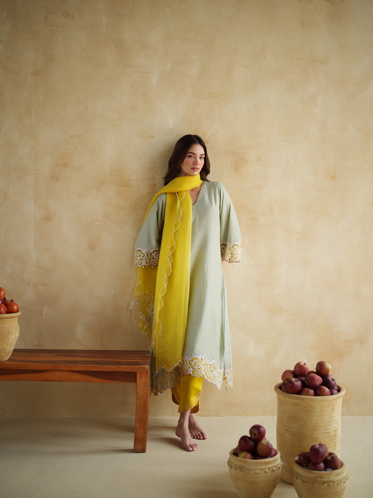 PISTACHIO KURTA SET