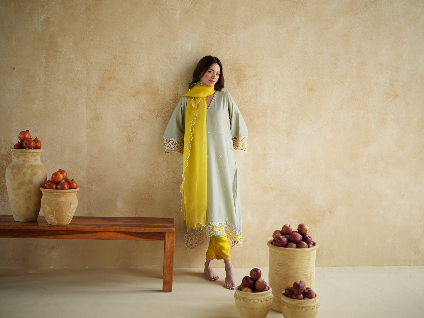 PISTACHIO KURTA SET