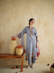SLATE GREY KURTA SET