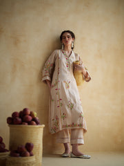 NUDE BLUSH KURTA SET