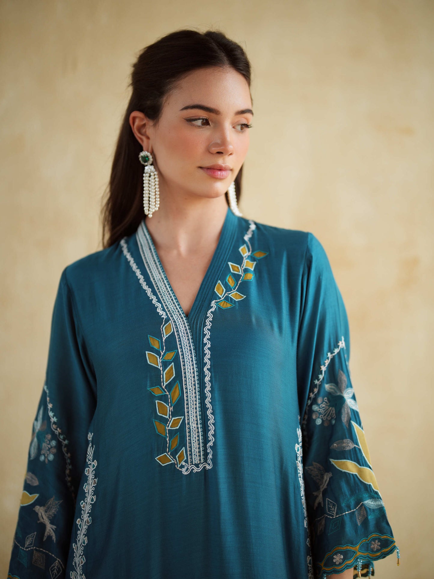 NEELBARI KURTA SET