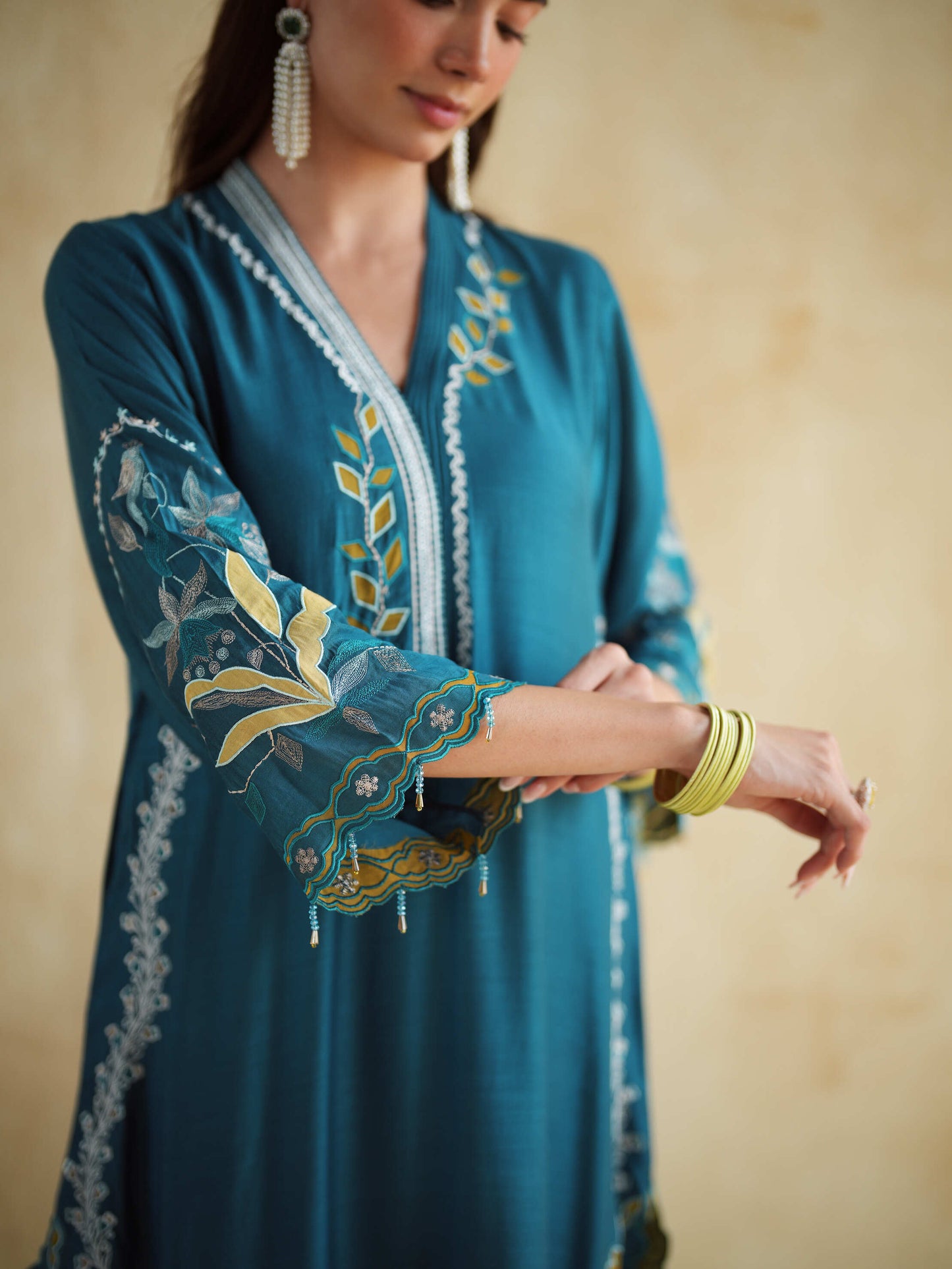 NEELBARI KURTA SET