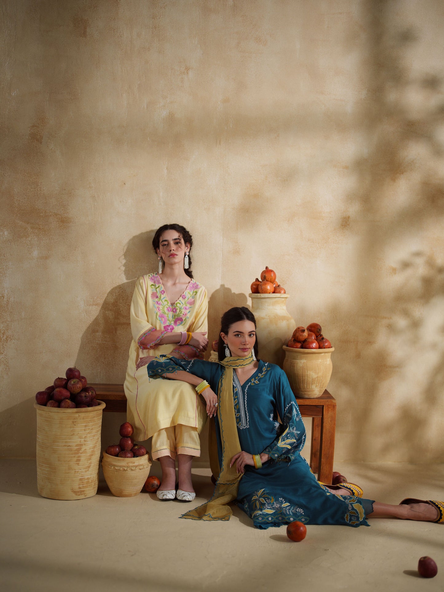 NEELBARI KURTA SET