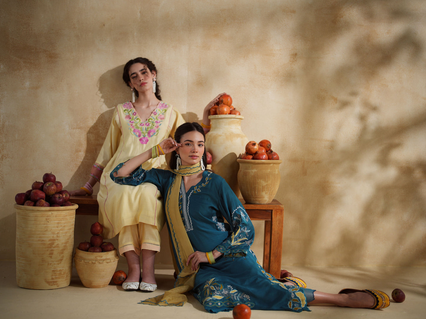 NEELBARI KURTA SET