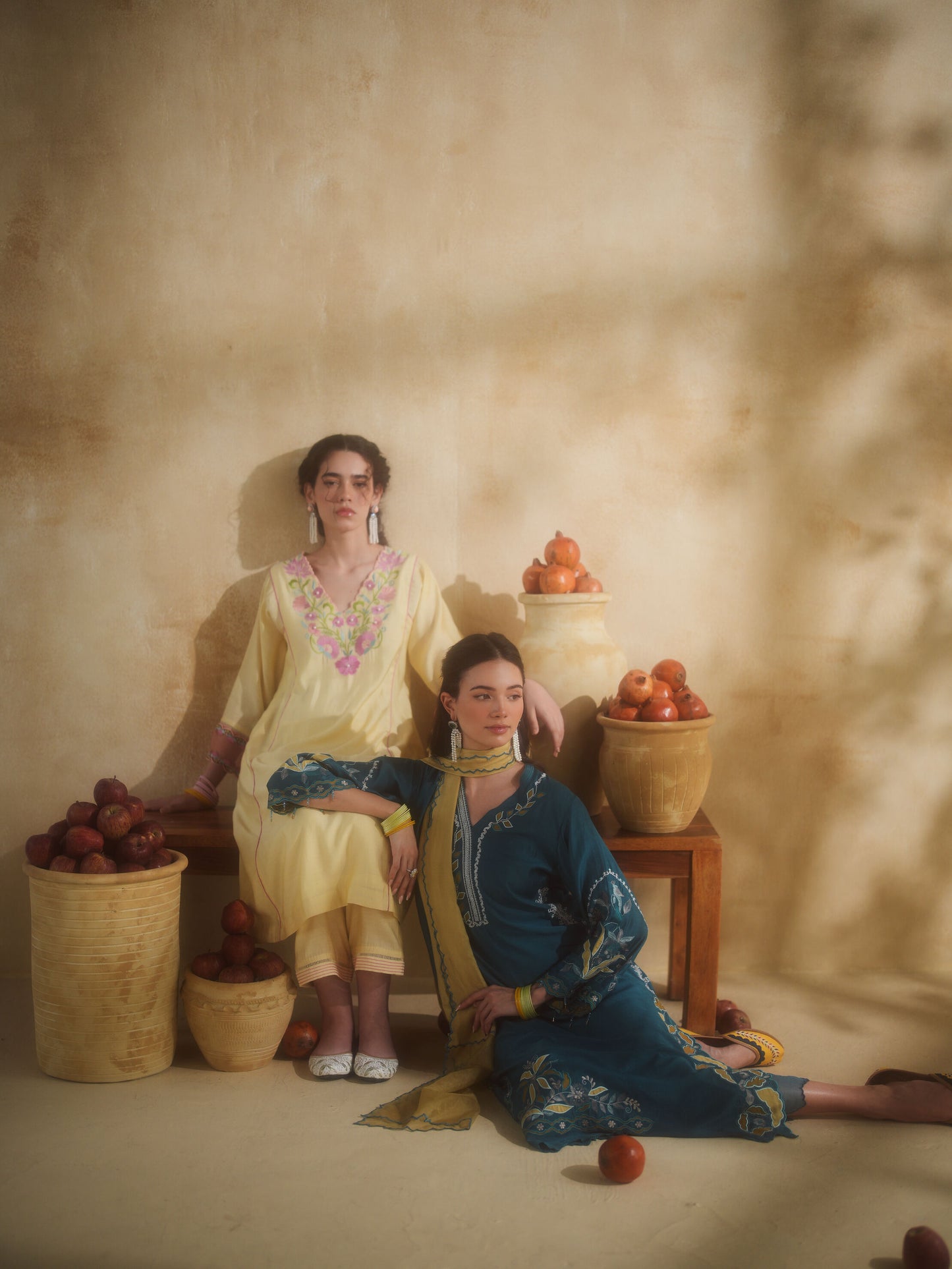 NEELBARI KURTA SET