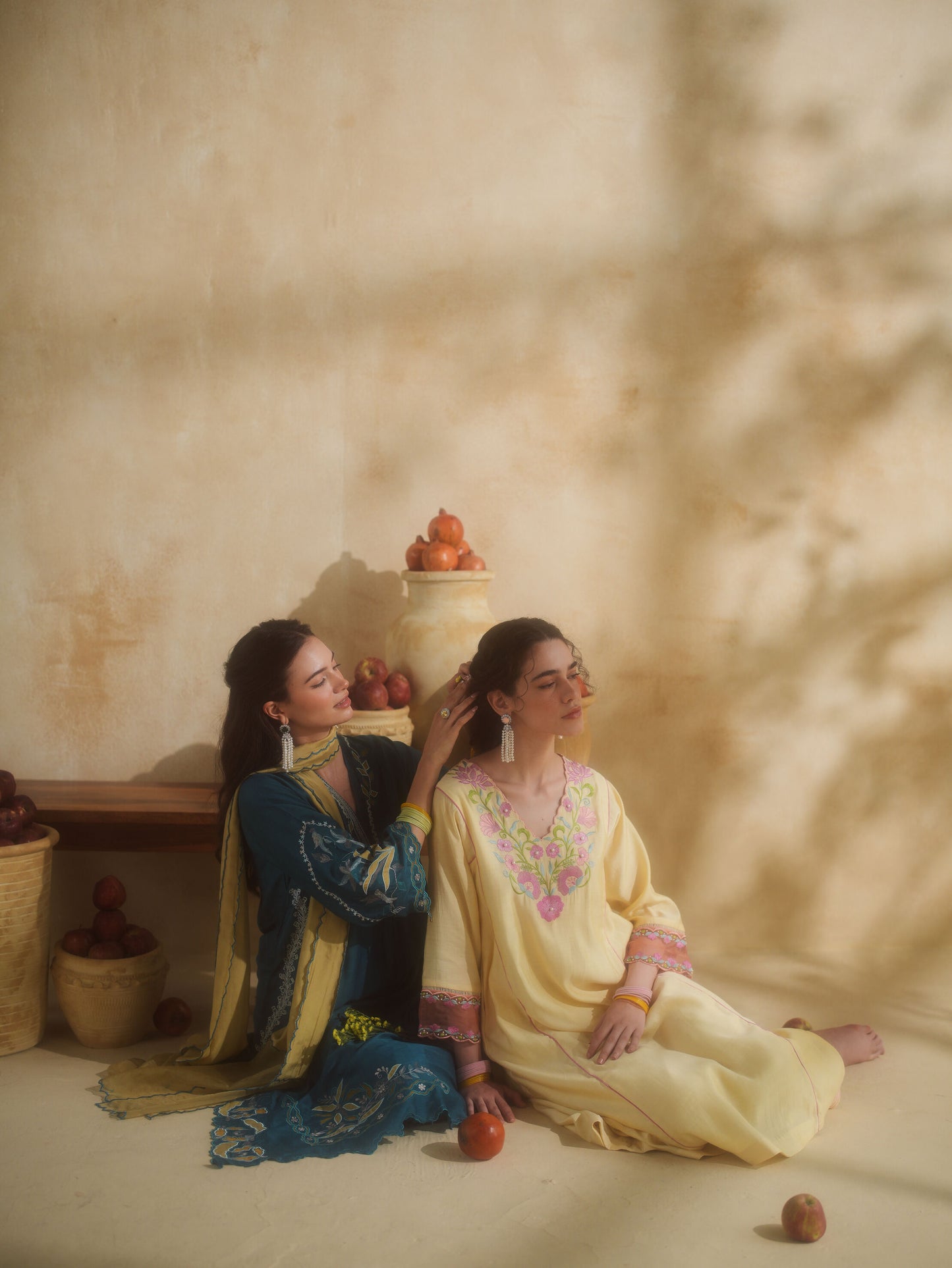 NEELBARI KURTA SET