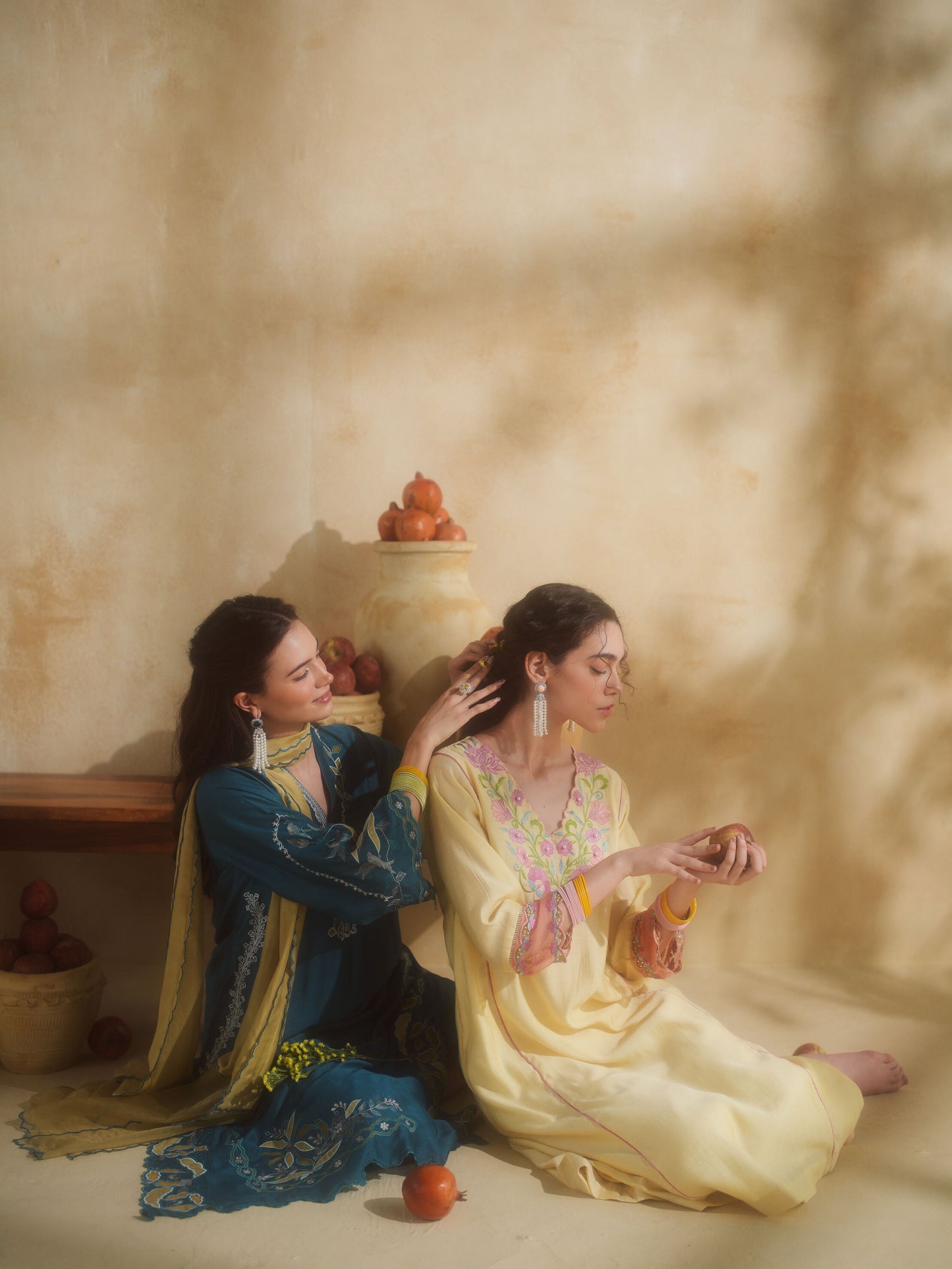 NEELBARI KURTA SET