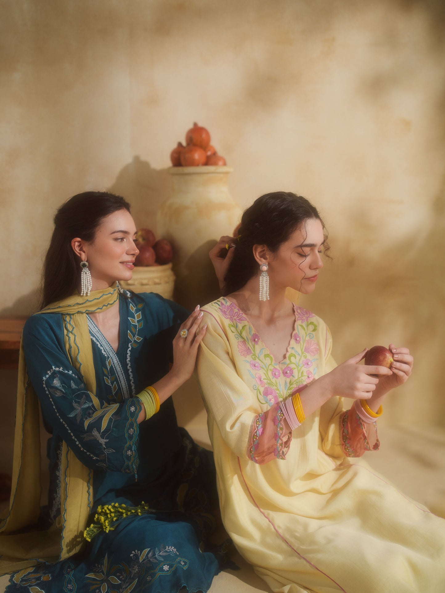 NEELBARI KURTA SET