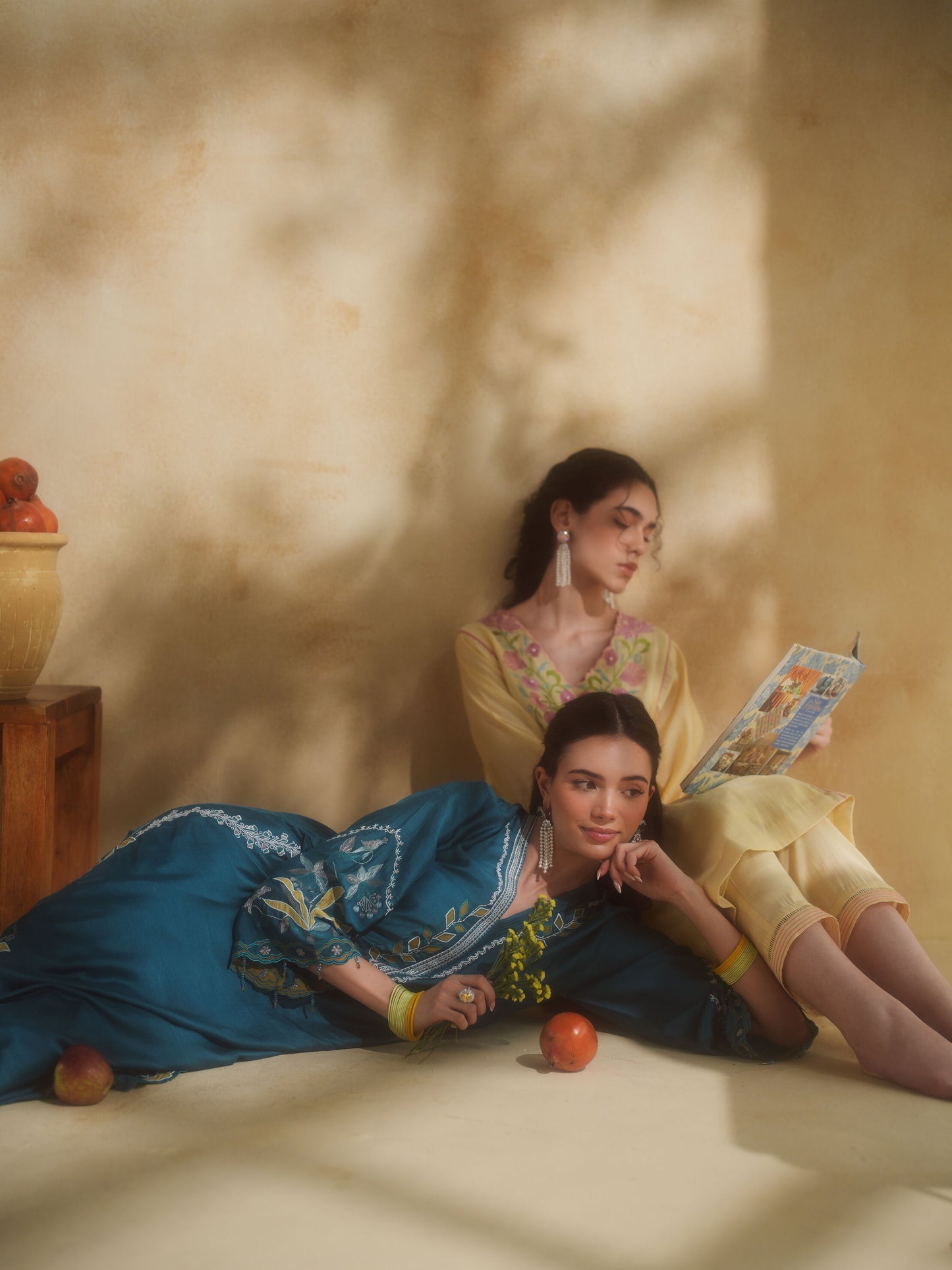 NEELBARI KURTA SET