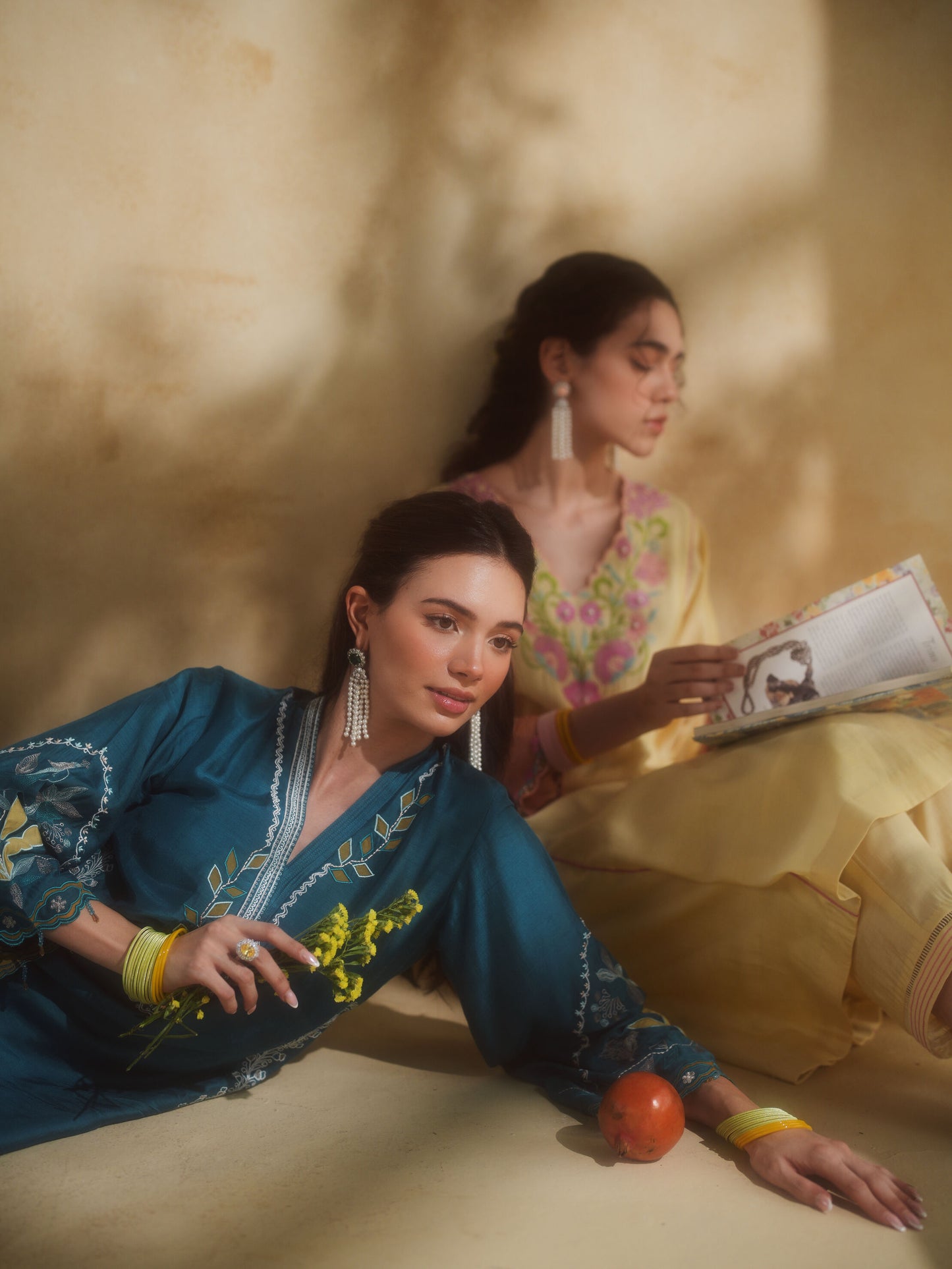 NEELBARI KURTA SET