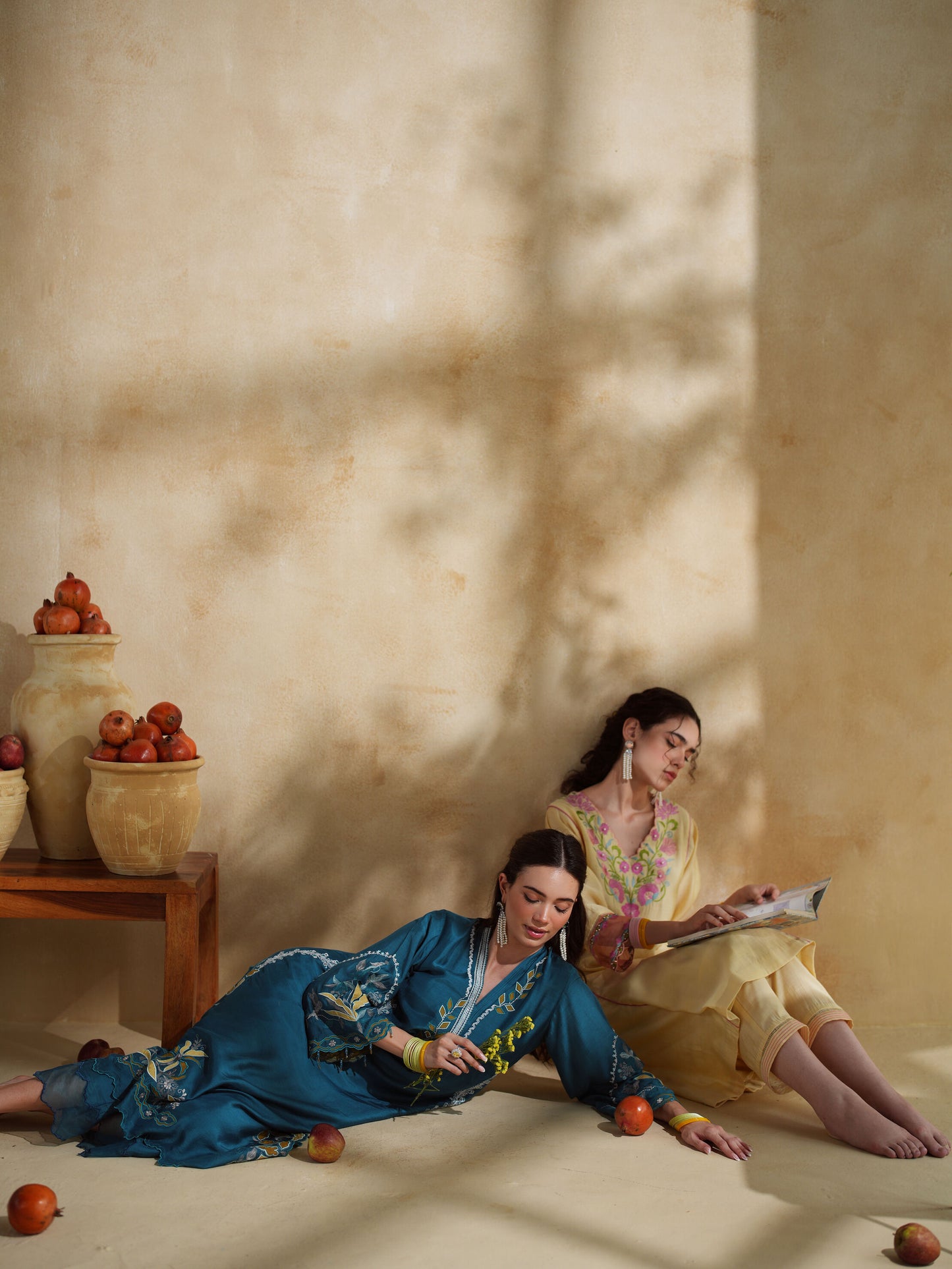 NEELBARI KURTA SET