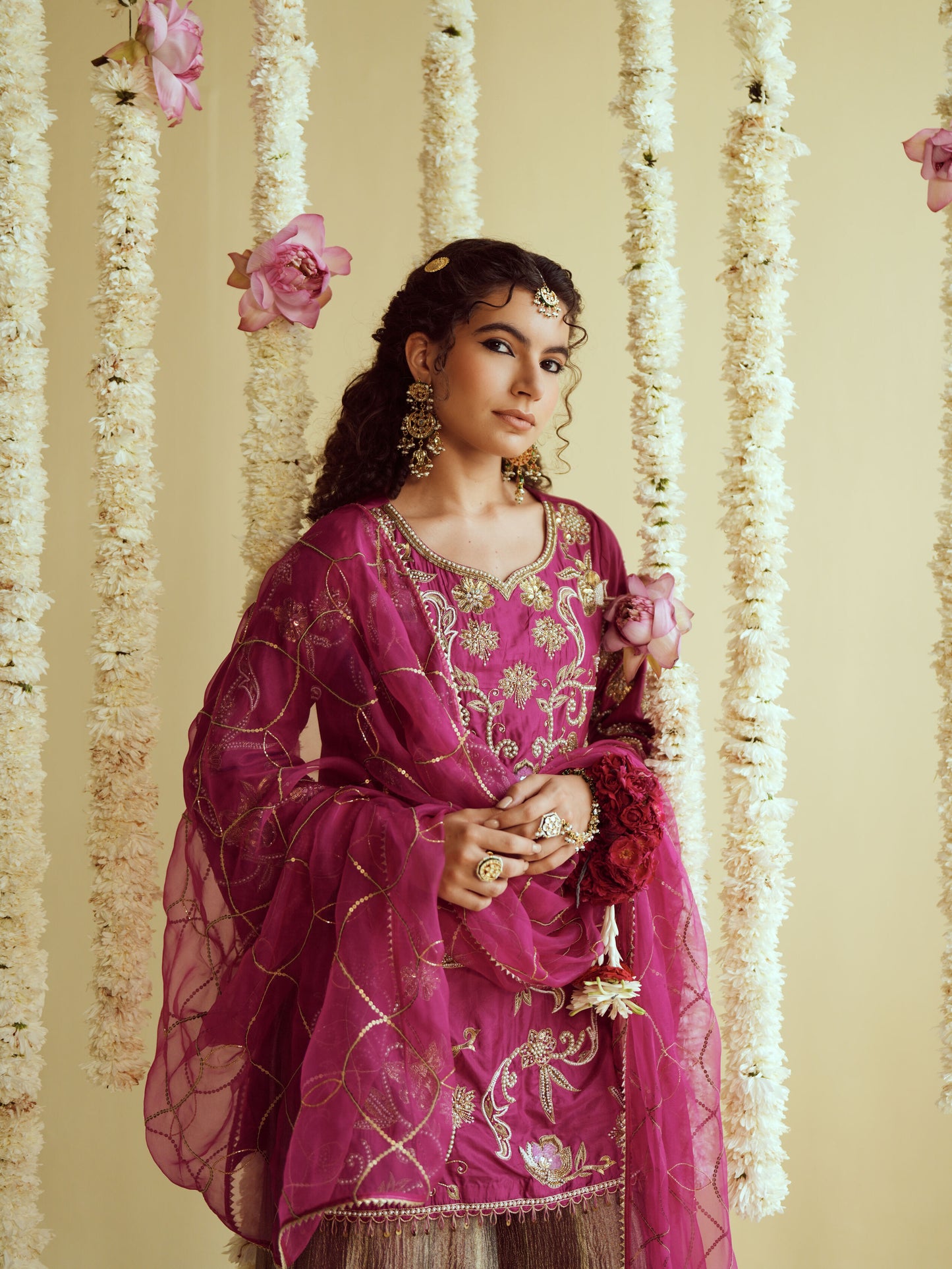 Rangrez Silk Sharara Set