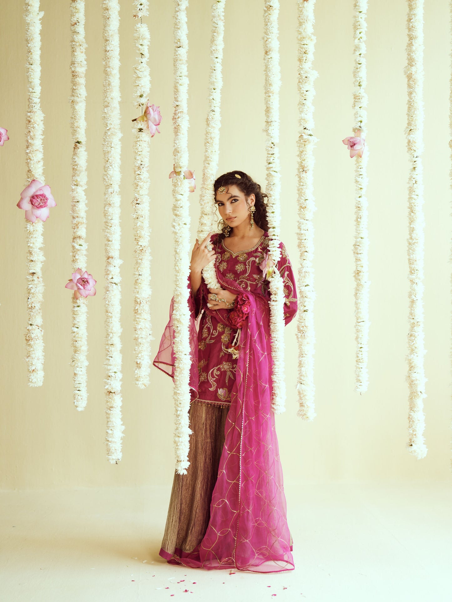 Rangrez Silk Sharara Set