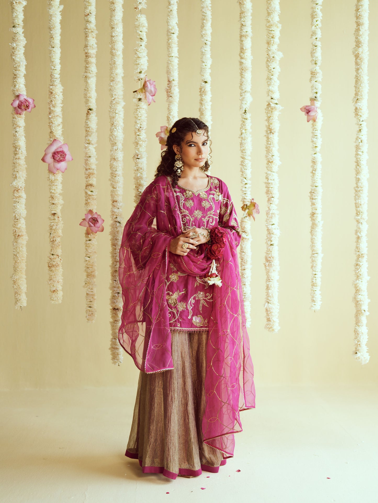 Rangrez Silk Sharara Set