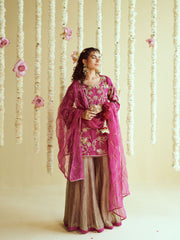 Rangrez Silk Sharara Set