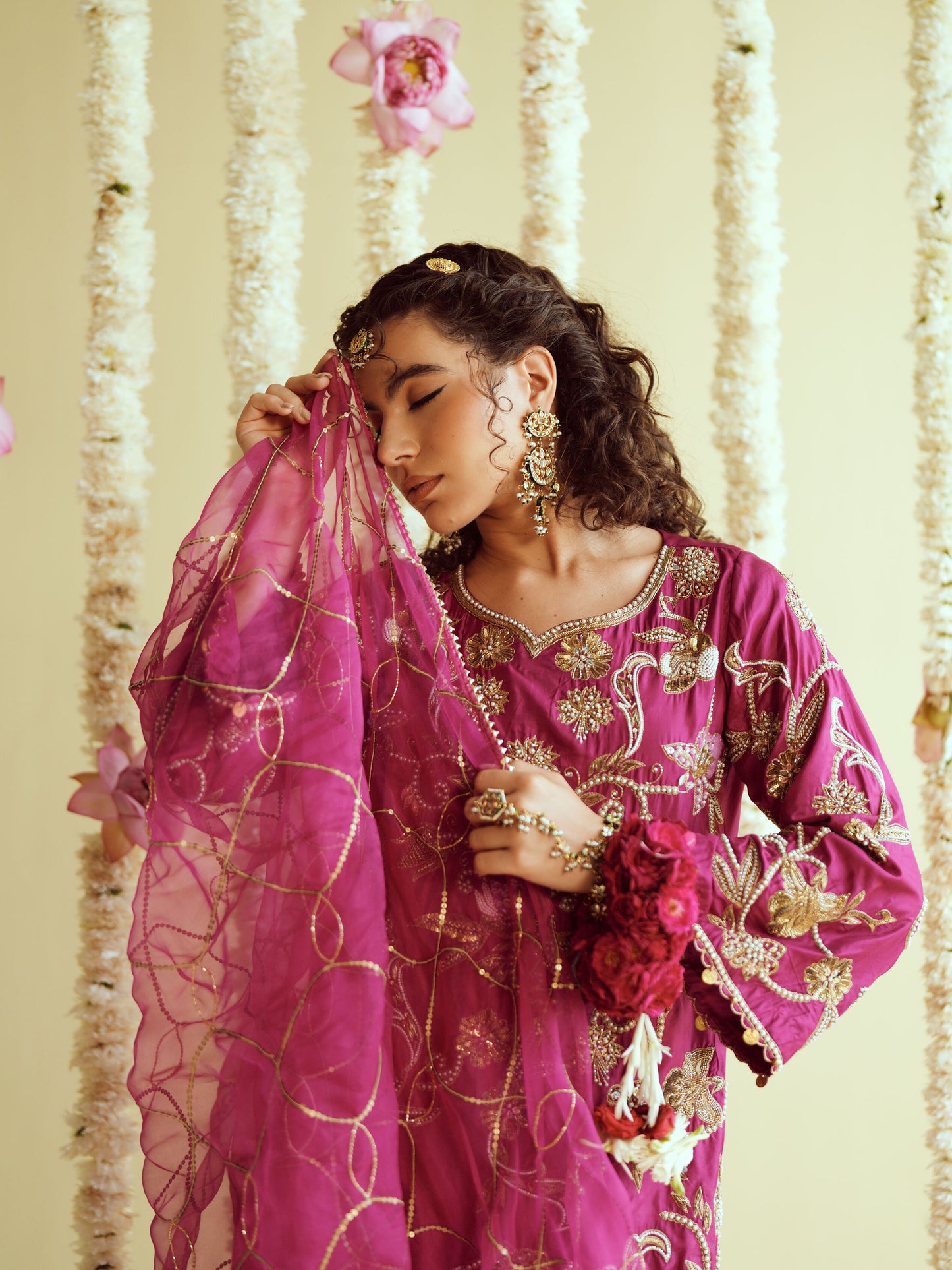 Rangrez Silk Sharara Set